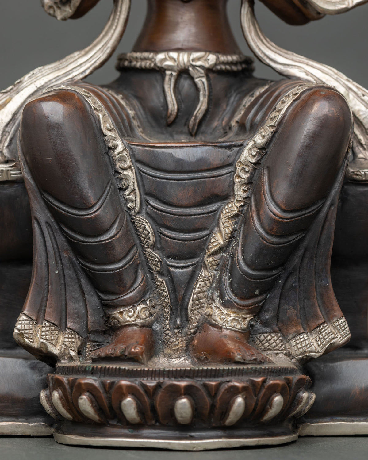 Oxidized Maitreya Buddha Statue – Authentic Buddhist Home Decor
