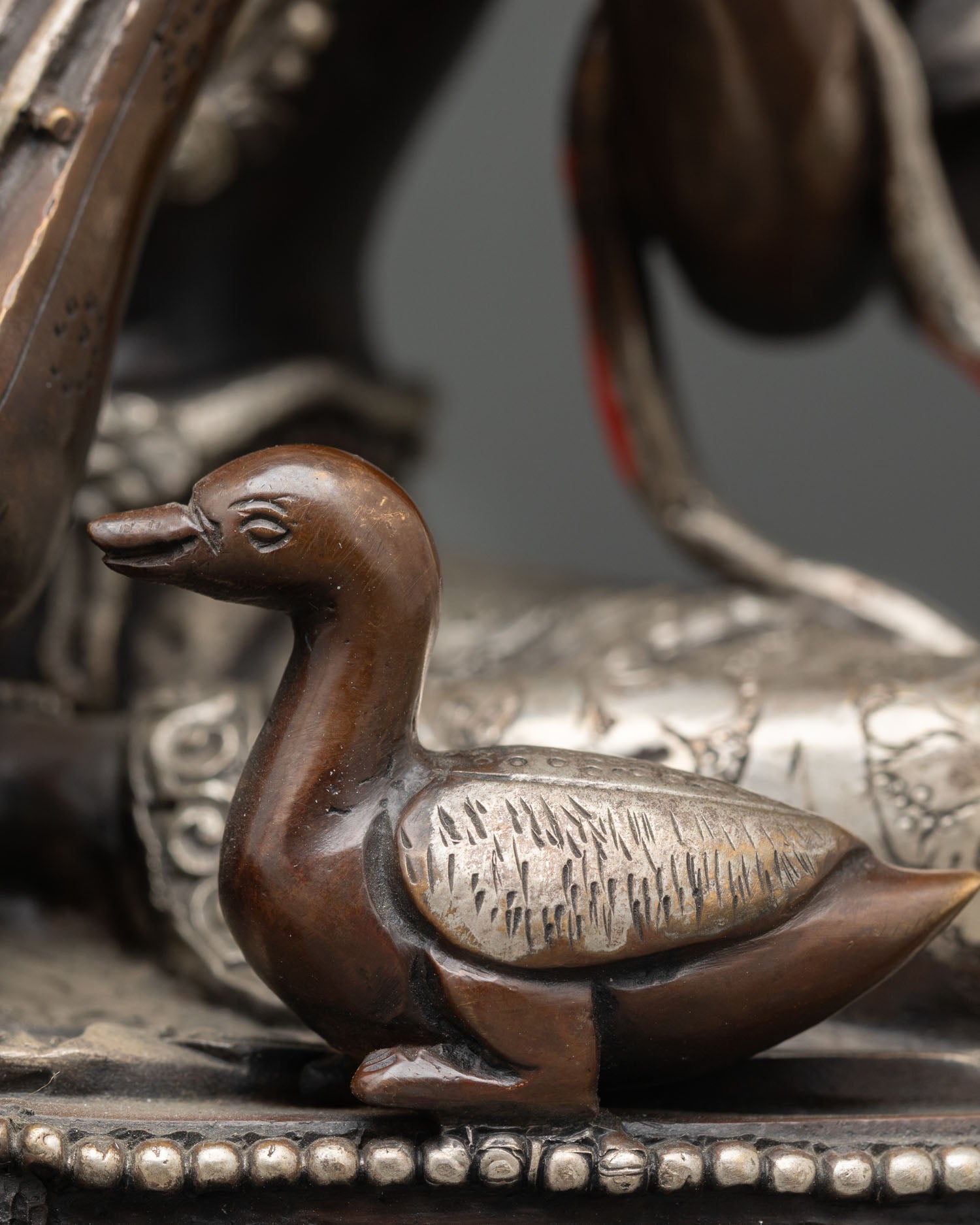 Elegant Saraswati | Handmade Copper Goddess of Knowledge