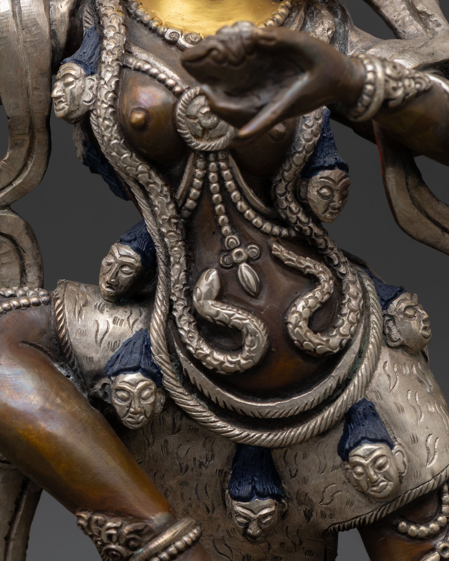 Troma Nagmo | Oxidized Copper Tibetan Dakini Statue