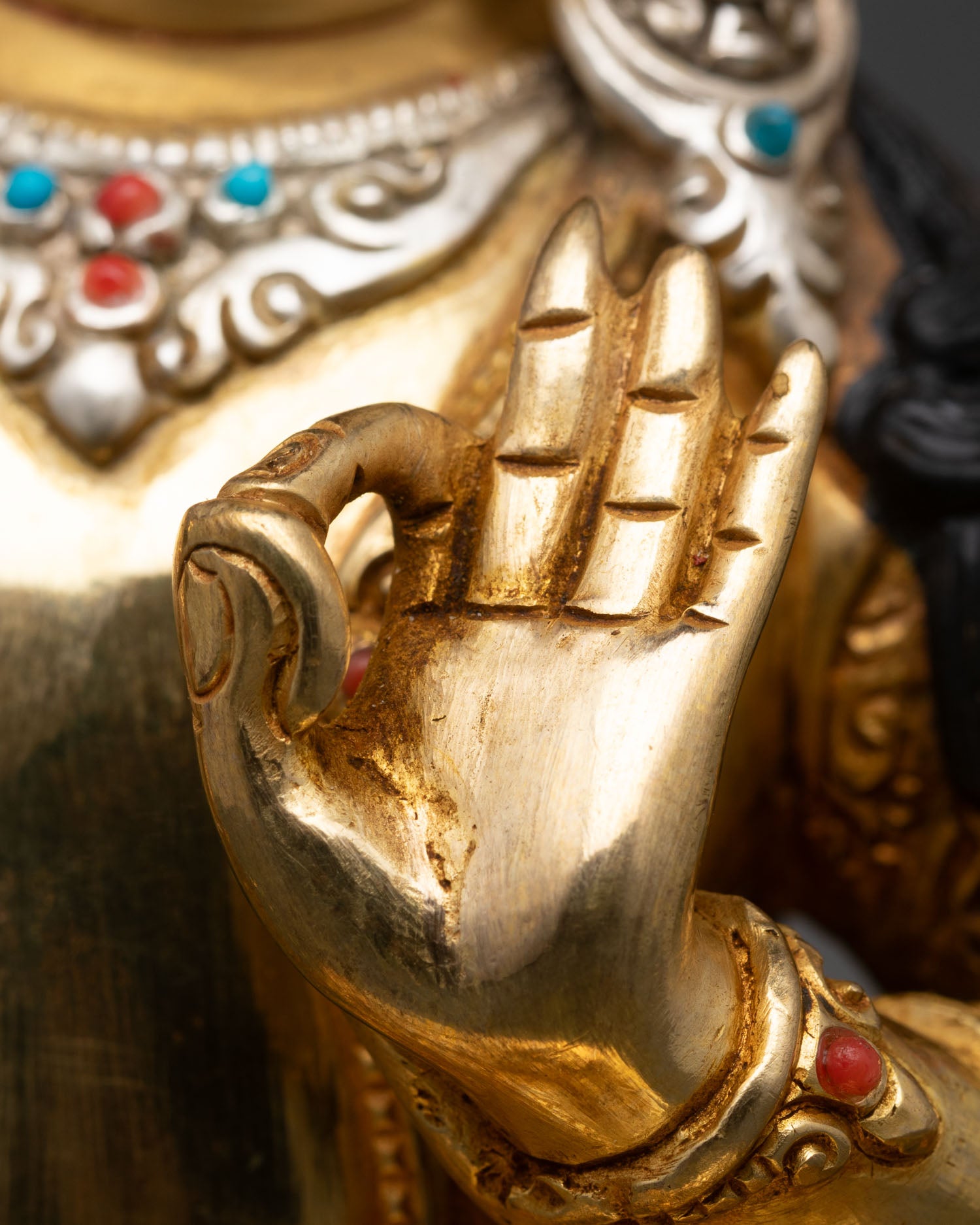 Divine Manjushri Statue | Tibetan Buddhist Artwork