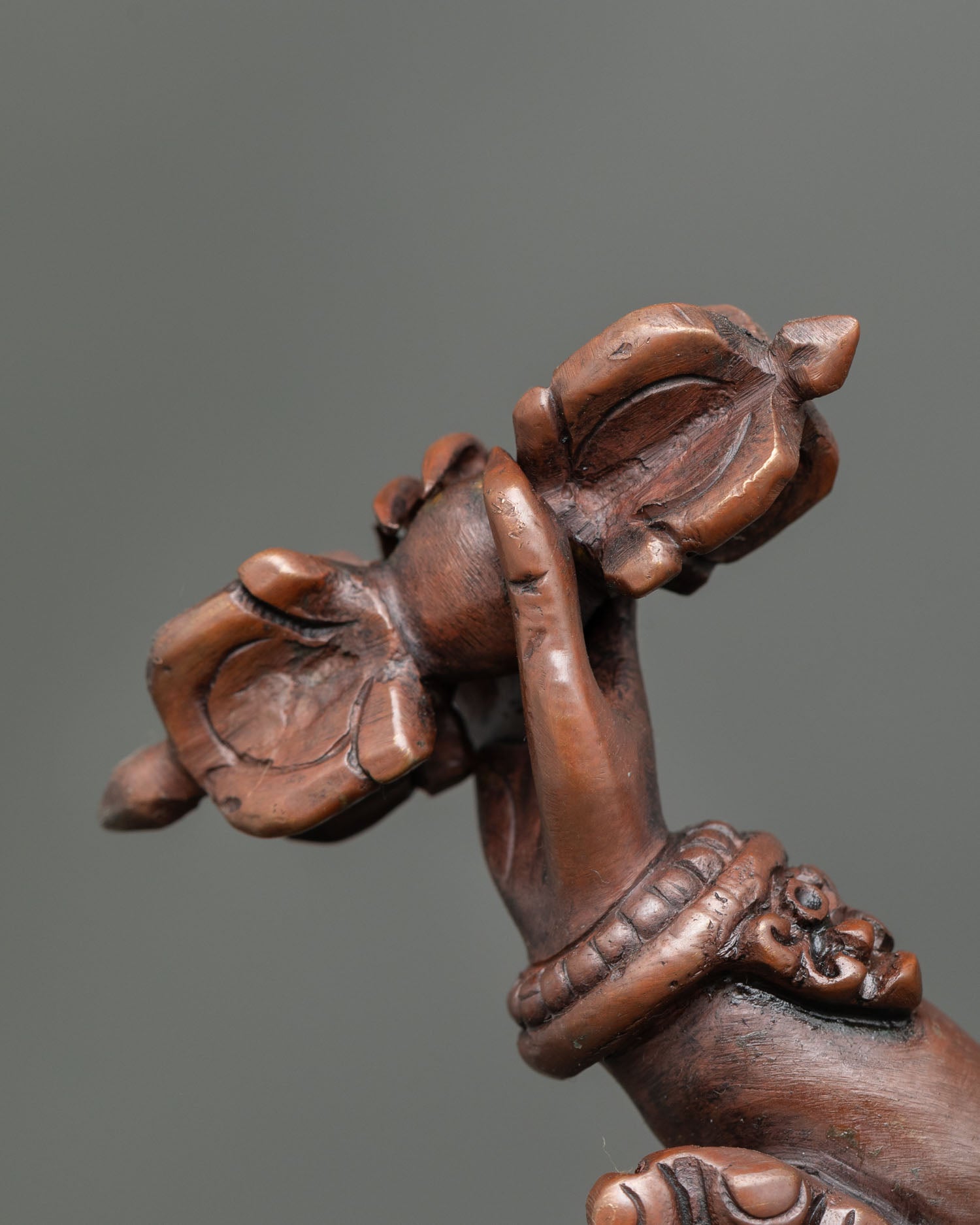 Dorje Gotrab Statue | Sacred Oxidized Copper Sculpture