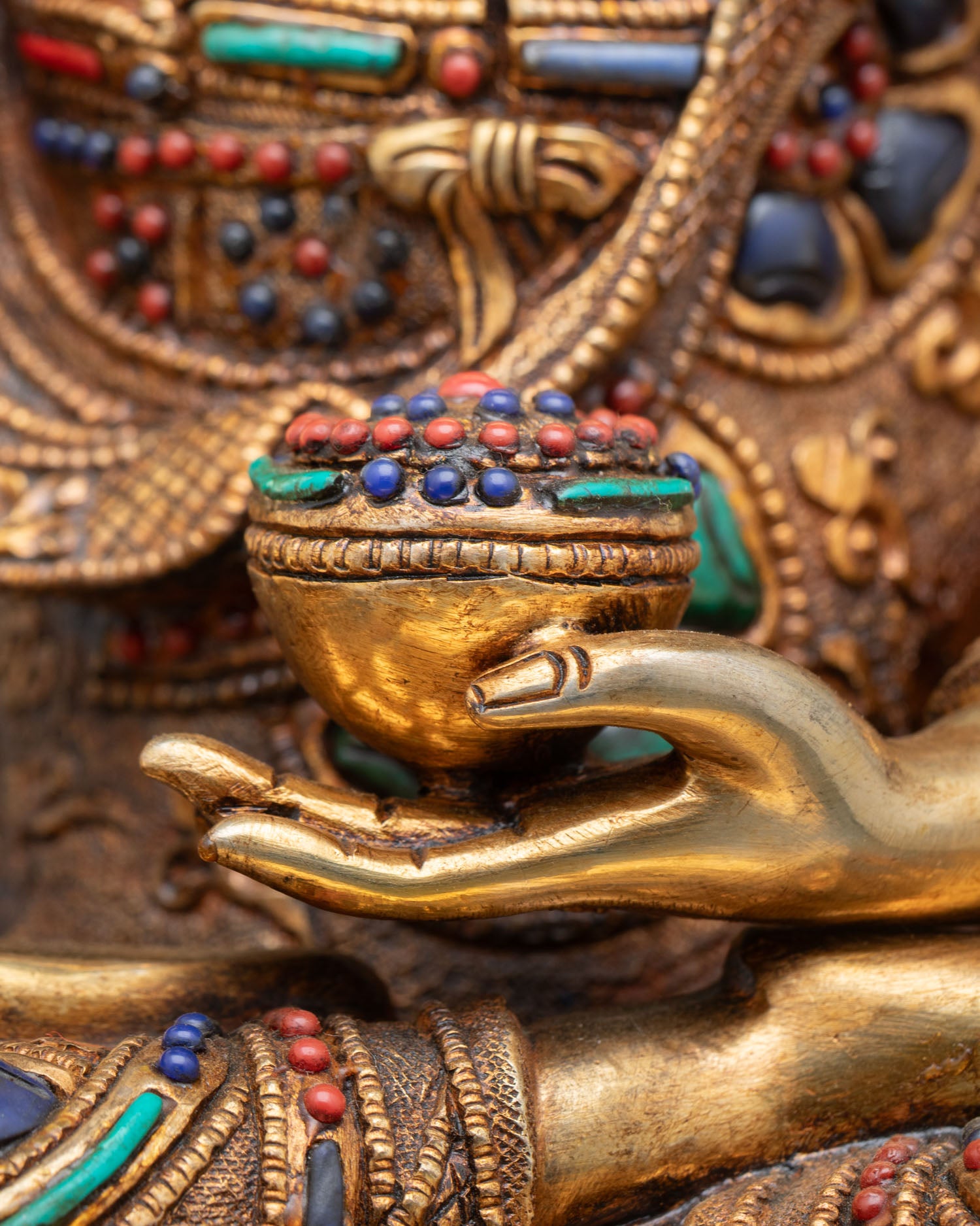Shakyamuni Buddha Statue | Gold-Gilded Historical Buddha Sculpture