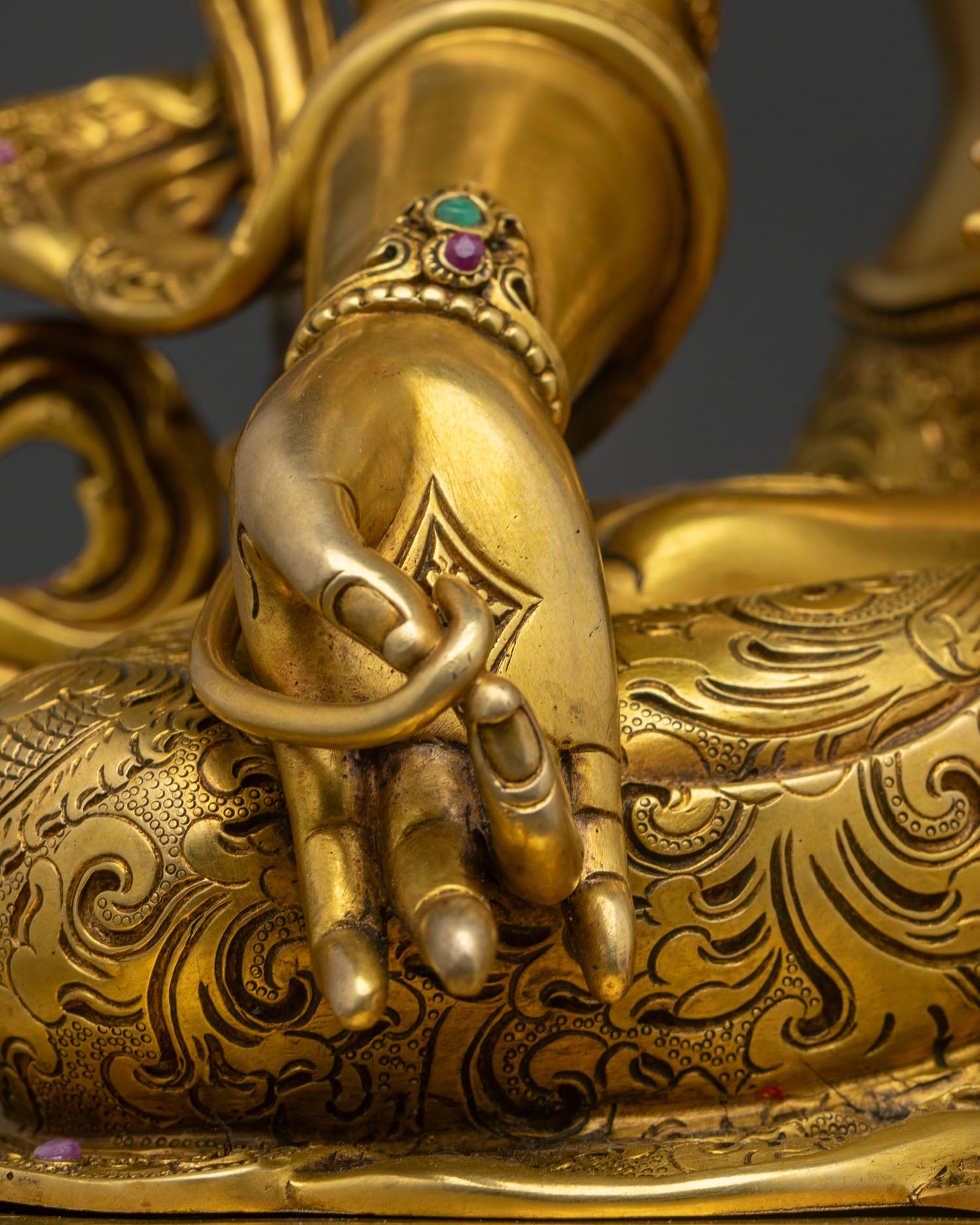 Premium Ksitigarbha Statue | Buddhist Sculpture from Nepal