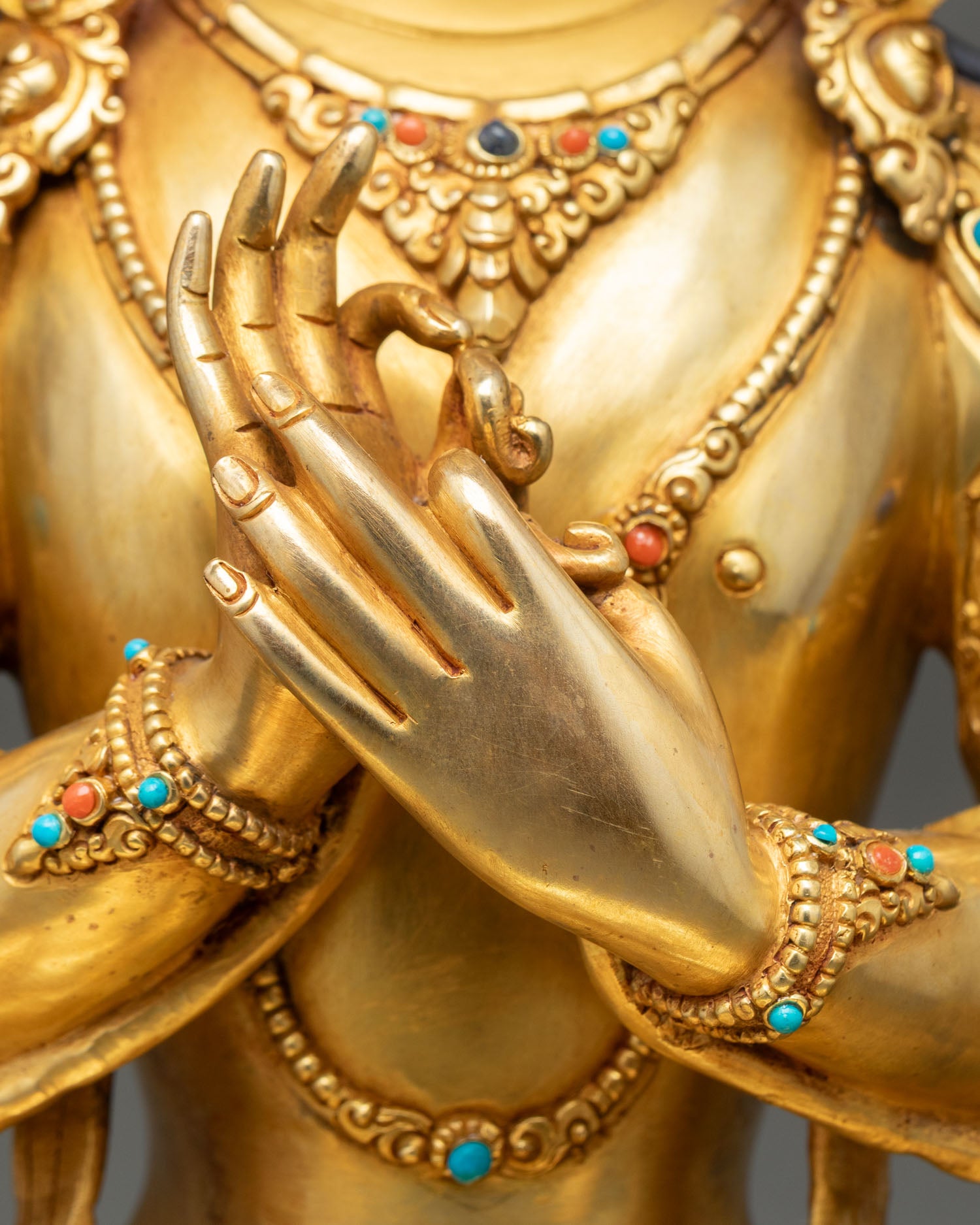 Bodhisattva Manjushree Statue – Buddhist Art of Wisdom Deity