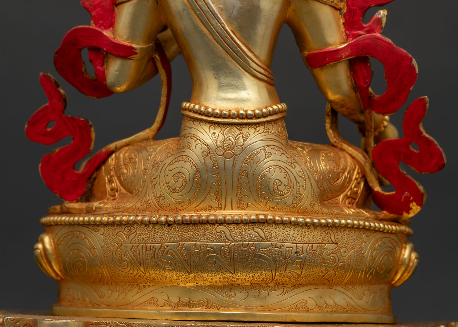 Green Tara with Throne Statue | Goddess of Compassion and Protection