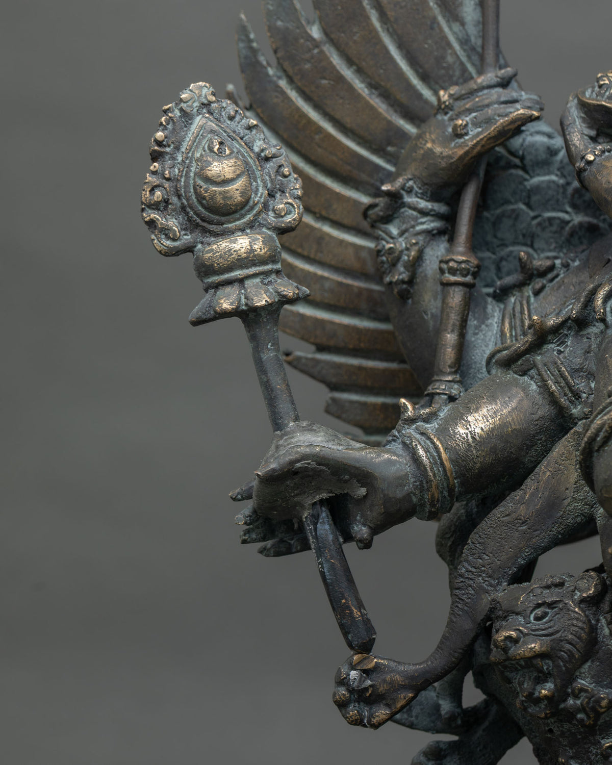 Buddhist Hayagriva Yab-Yum Statue from Nepal | Handmade Bronze Figure