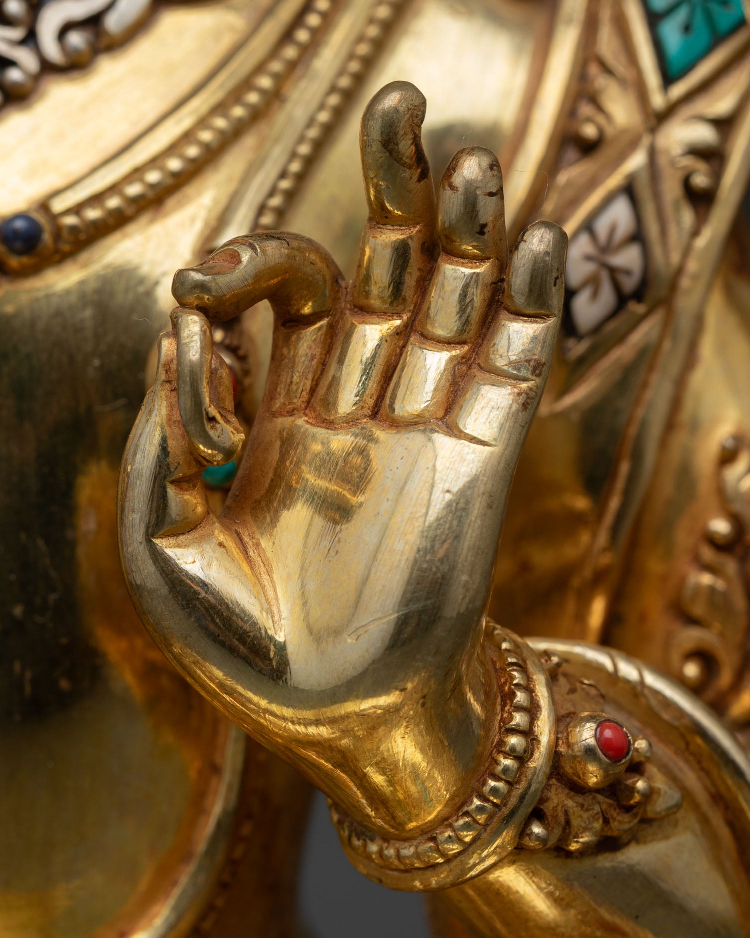 Manjushree Copper Statue | Spiritual Buddhist Art from Nepal