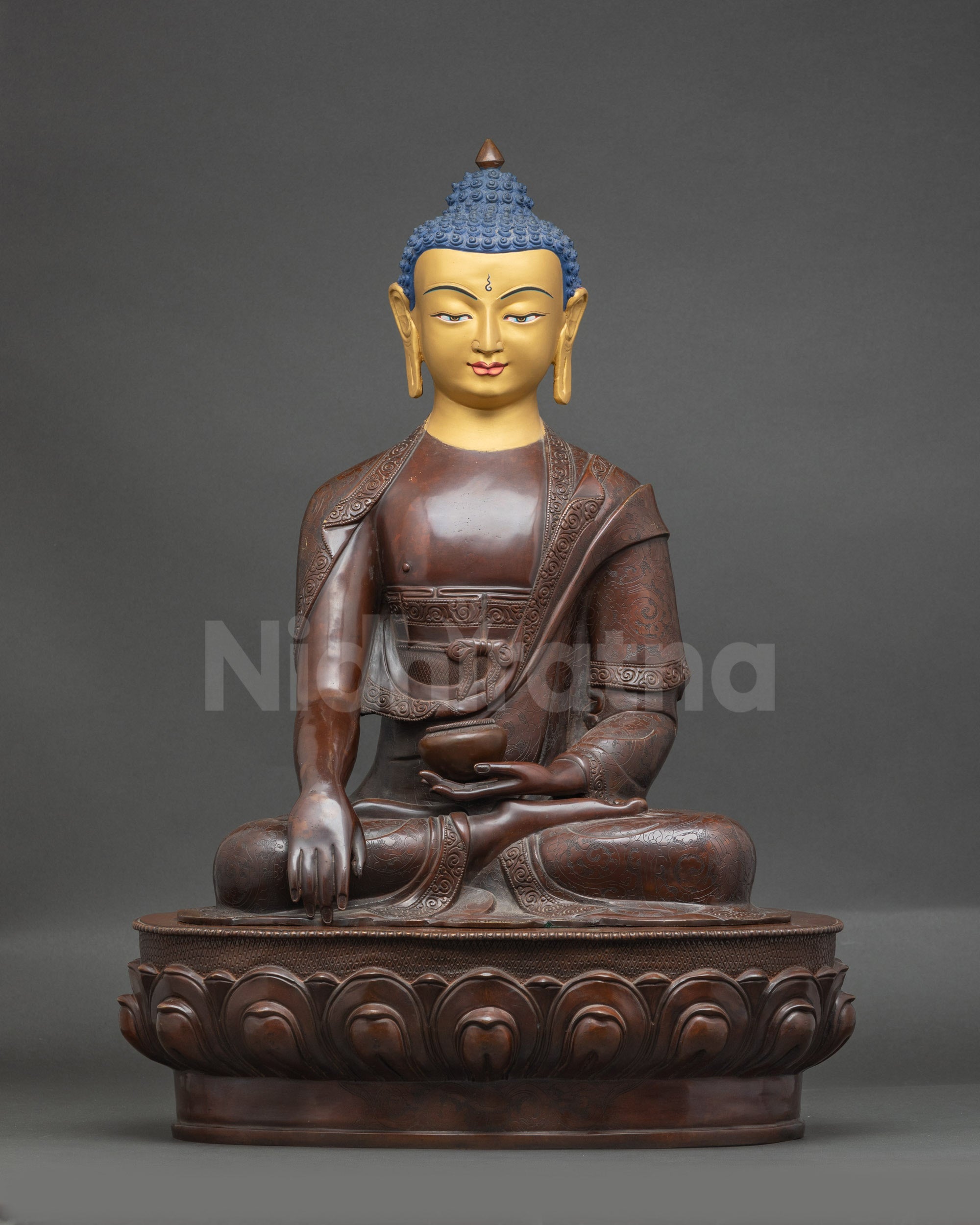 Nepalese Shakyamuni Buddha Statue for Meditation