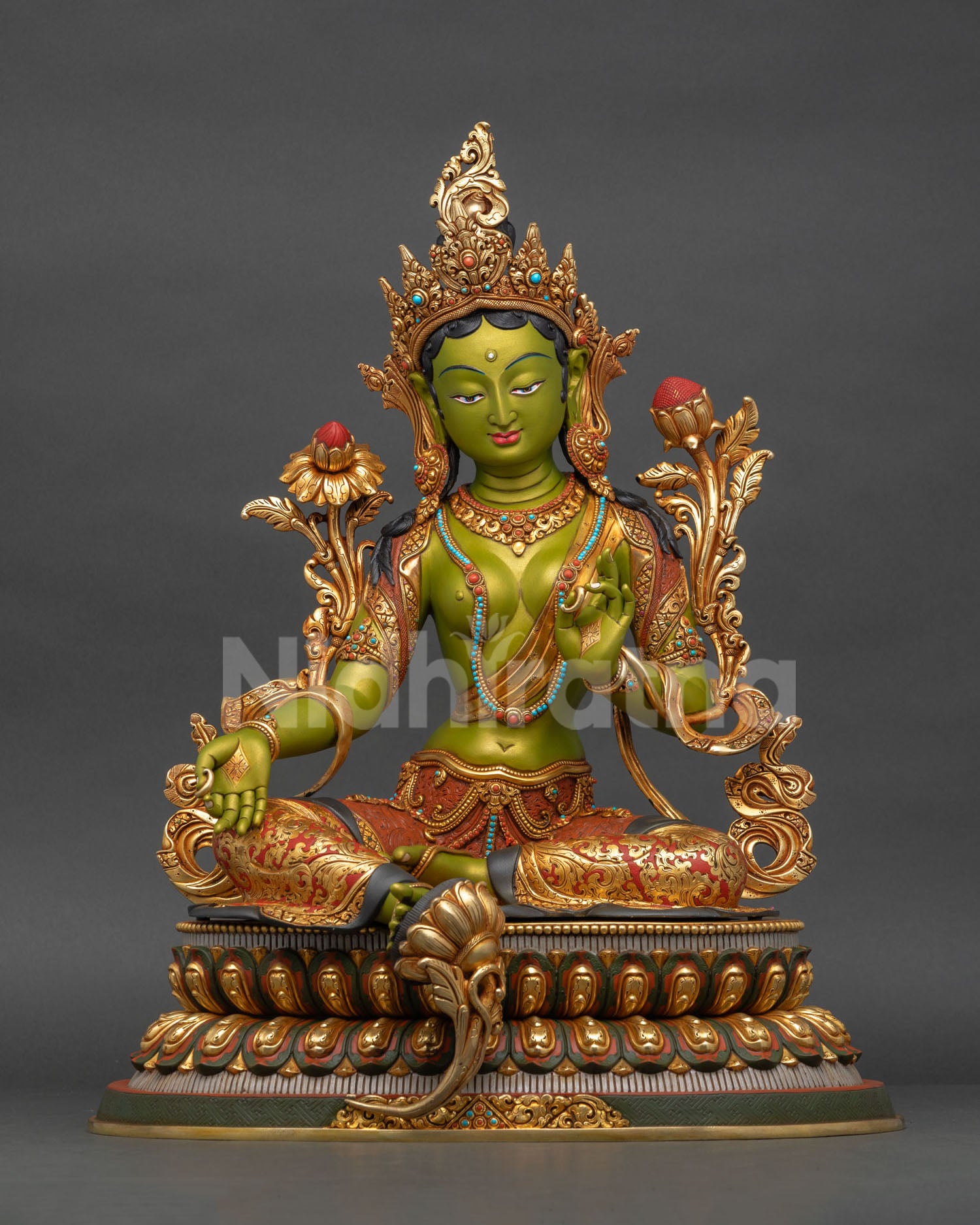 Green Tara Statue