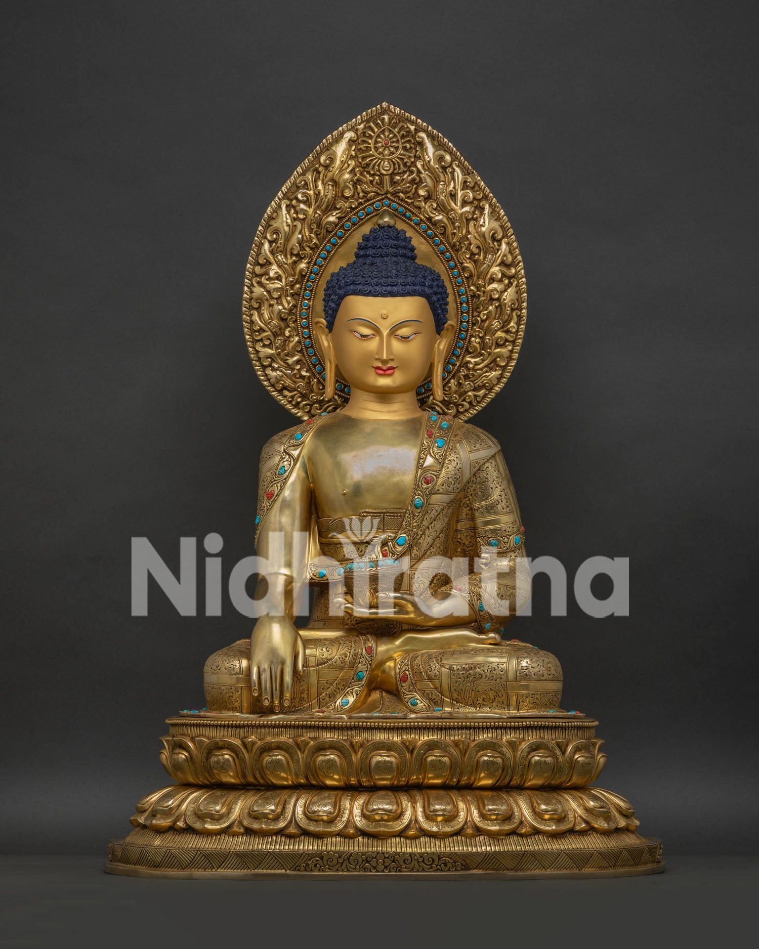 Extra Large Shakyamuni Buddha Statue - Rare Historical Buddha Figurine
