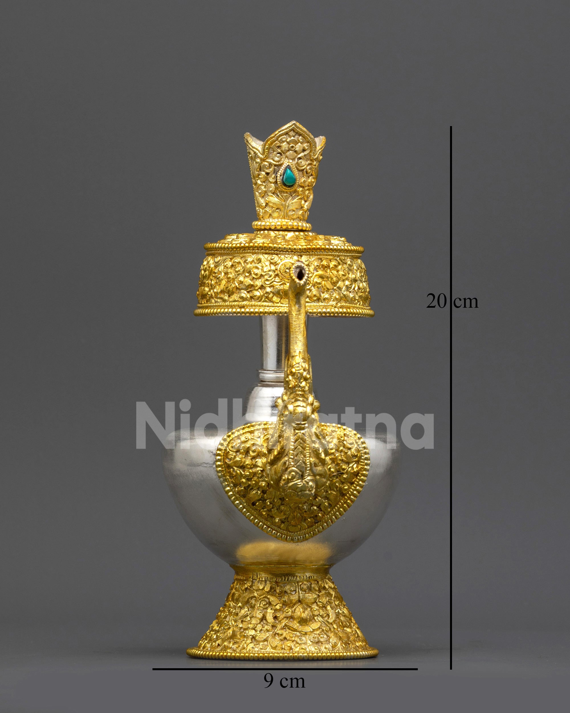 Traditional Tibetan Bhumba | Handcrafted Himalayan Offering Vessel