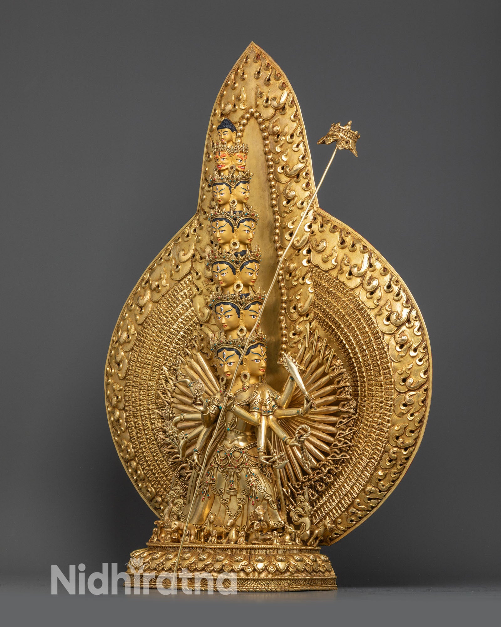 Dukar (White Umbrella) Statue - Protector of All Sentient Beings