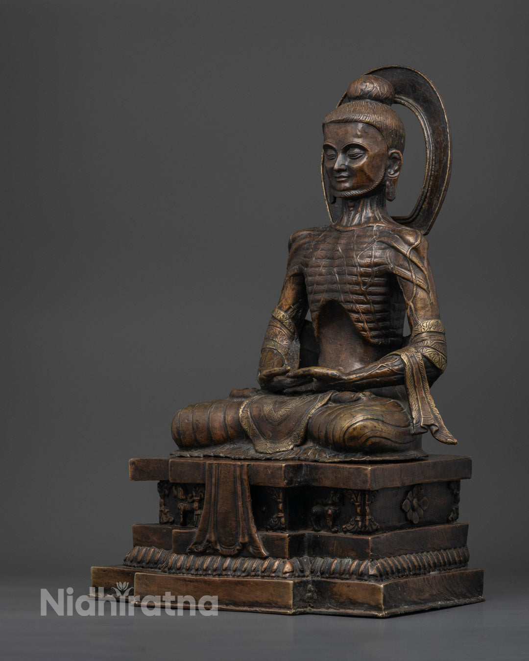 Premium Fasting Buddha Statue for Meditation Spaces
