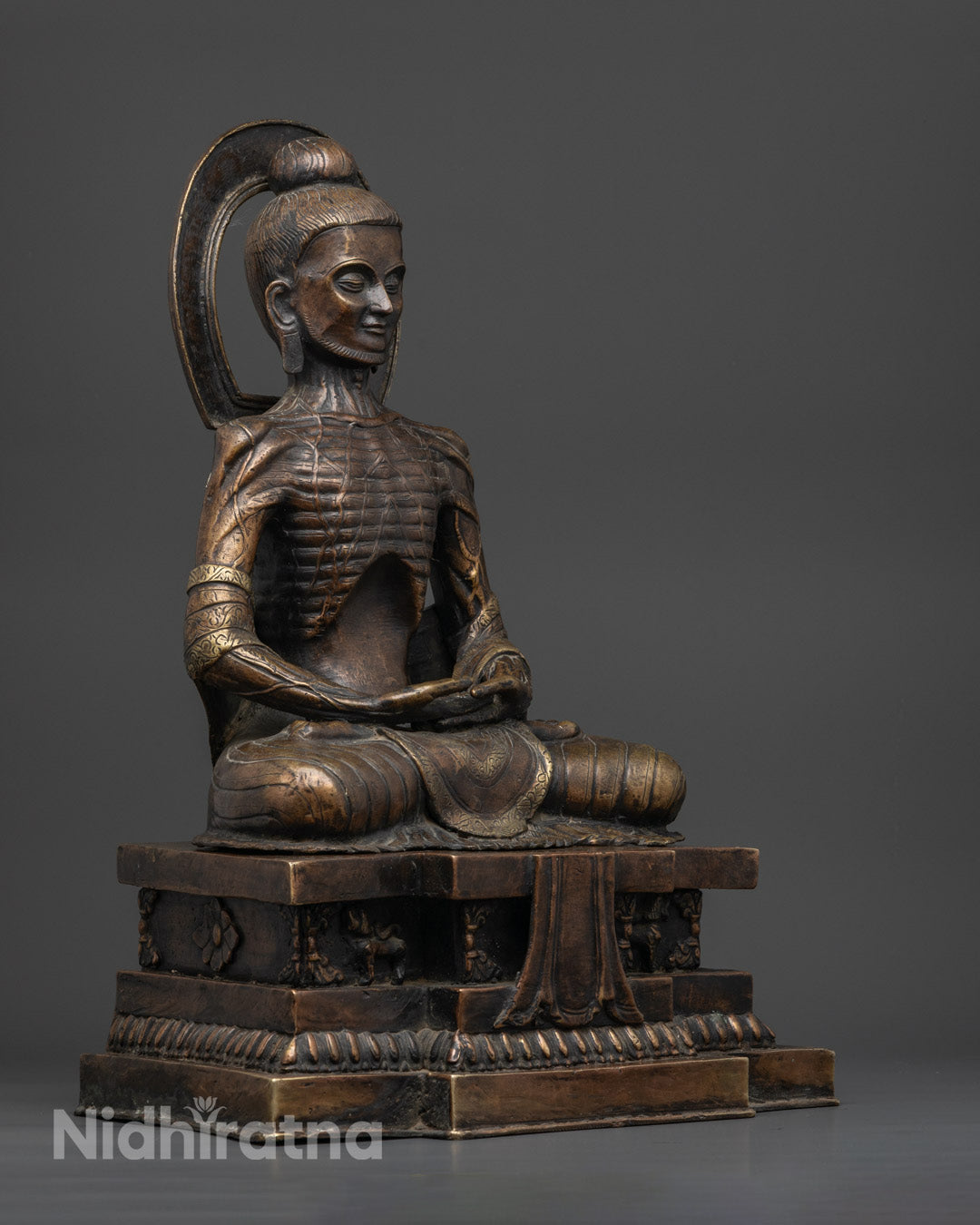Premium Fasting Buddha Statue for Meditation Spaces