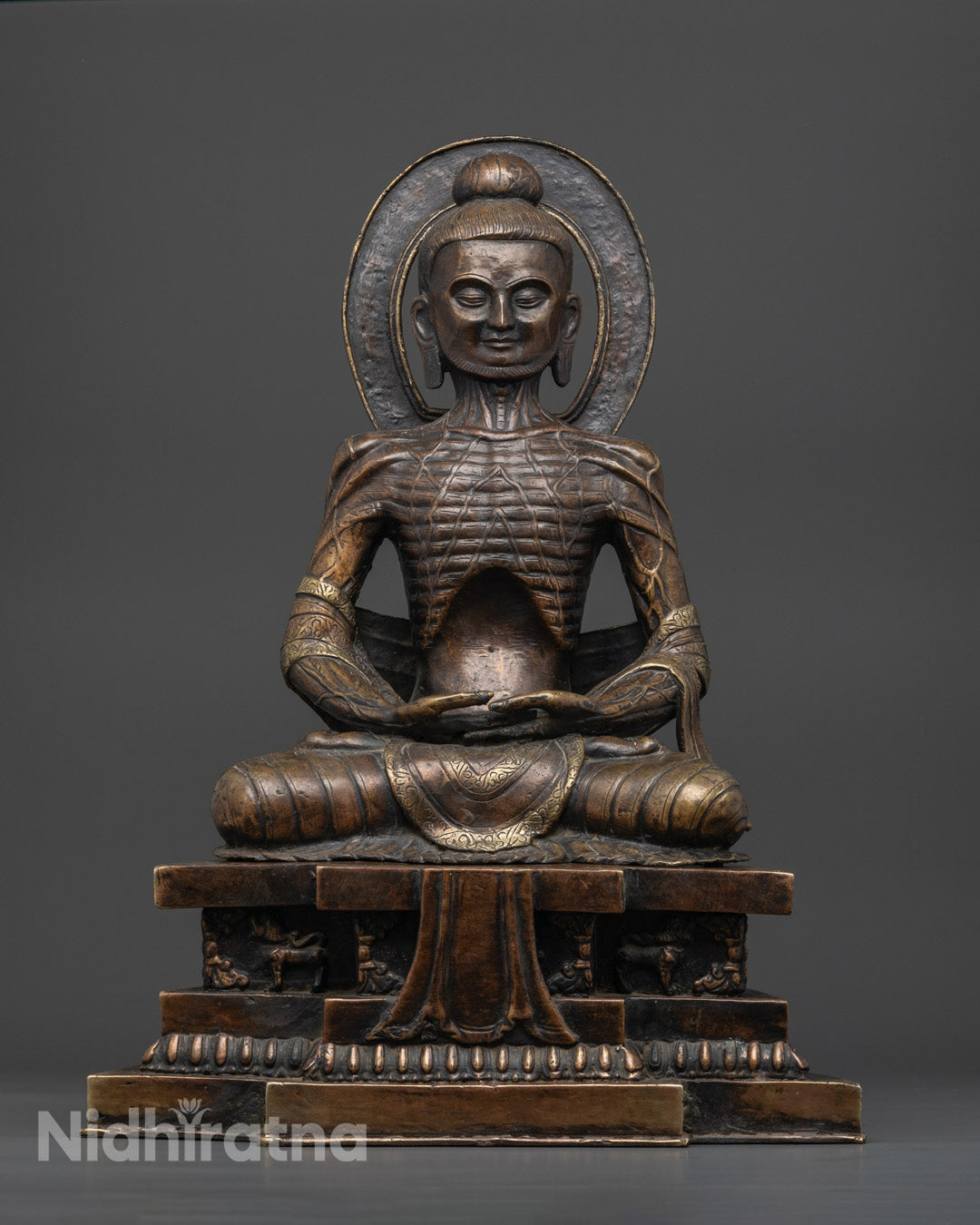 Premium Fasting Buddha Statue for Meditation Spaces
