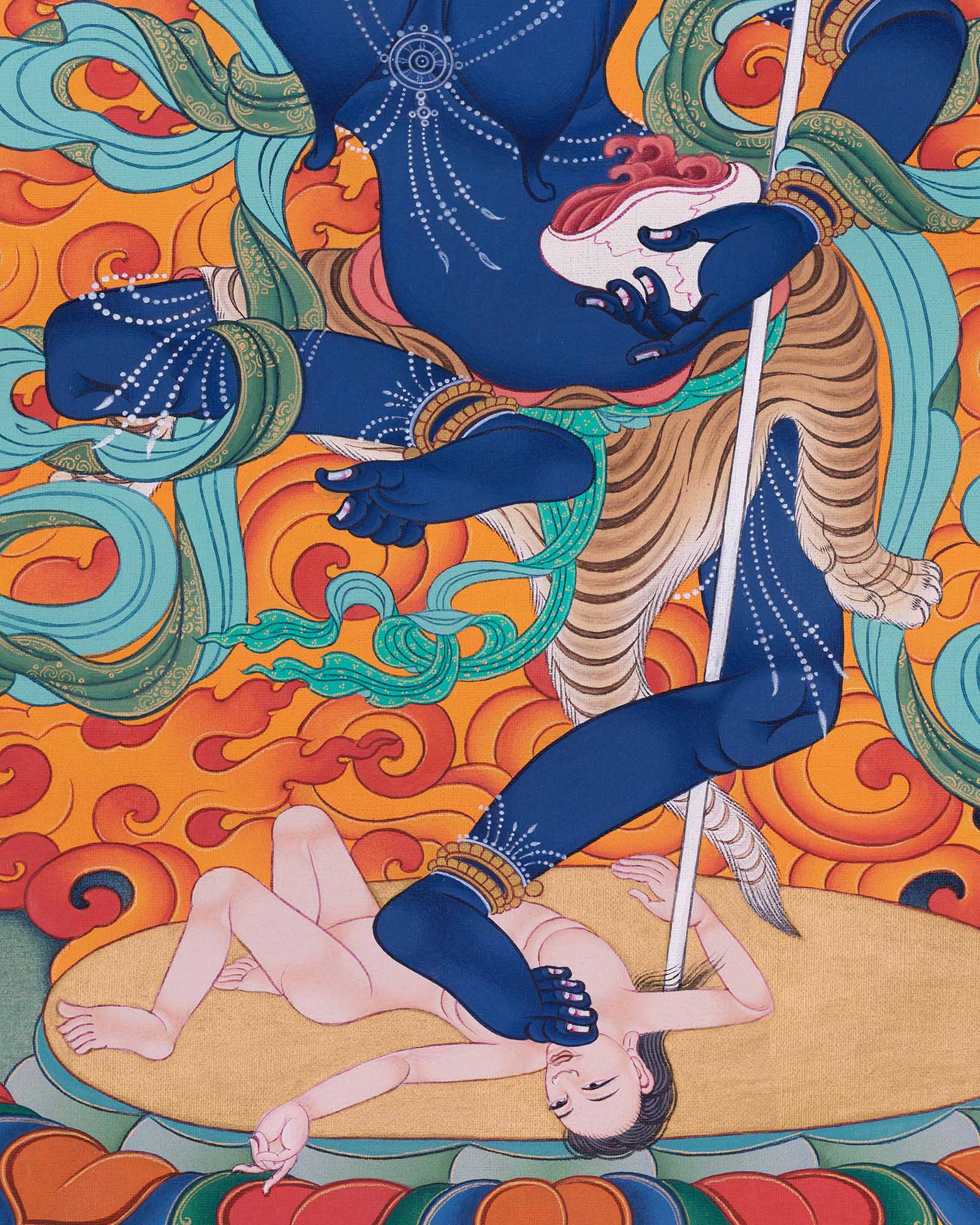 Simha Mukha Thangka Art