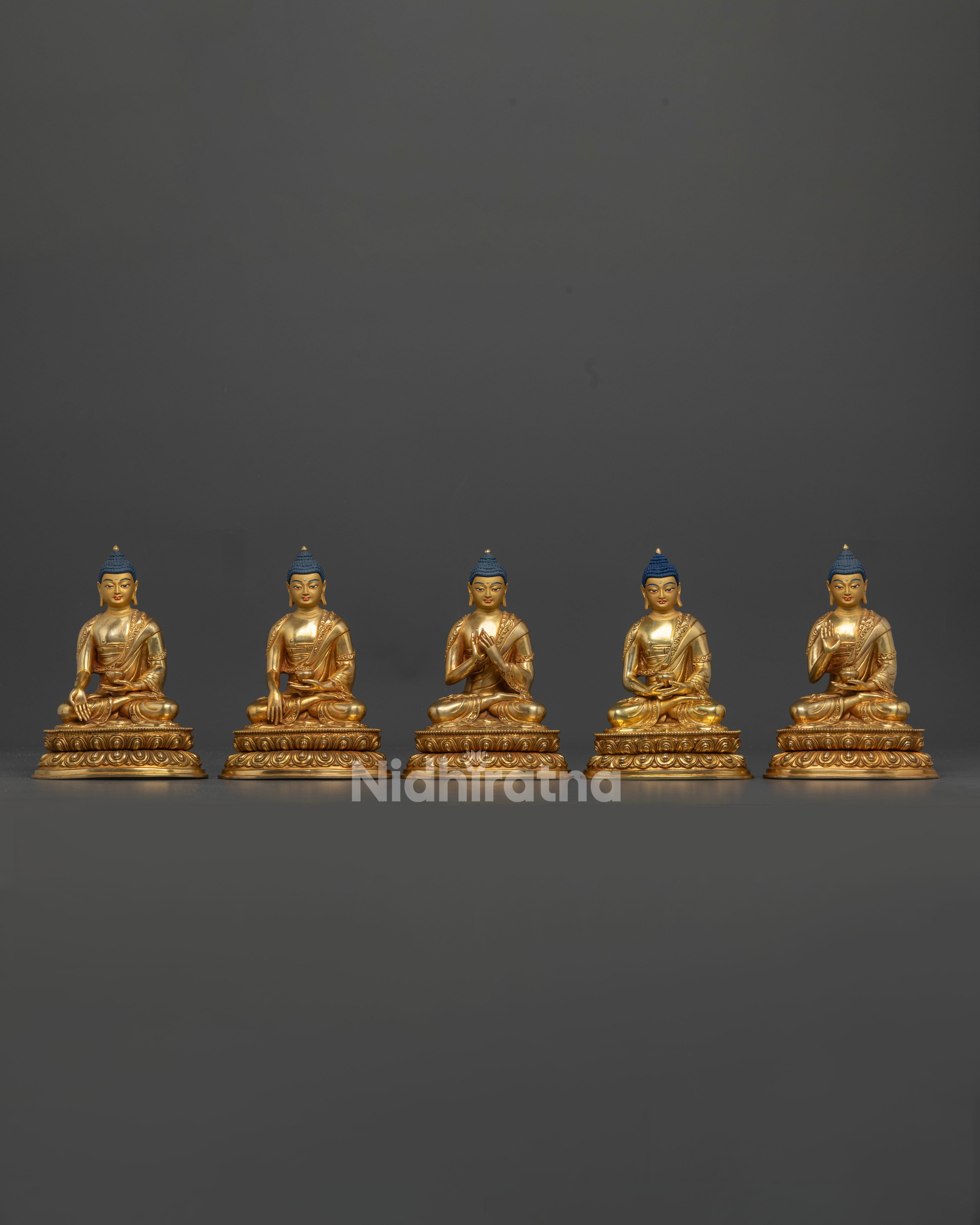 Five Buddha Set | Five Buddhist Statue