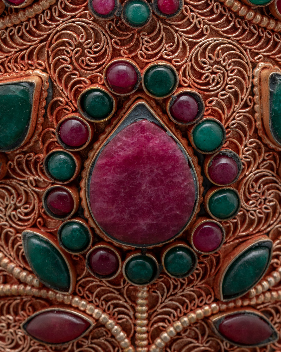 Tibetan Flower Vase Set for Offerings and Decor