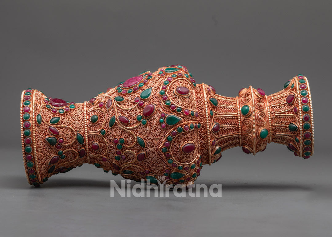 Tibetan Flower Vase Set for Offerings and Decor