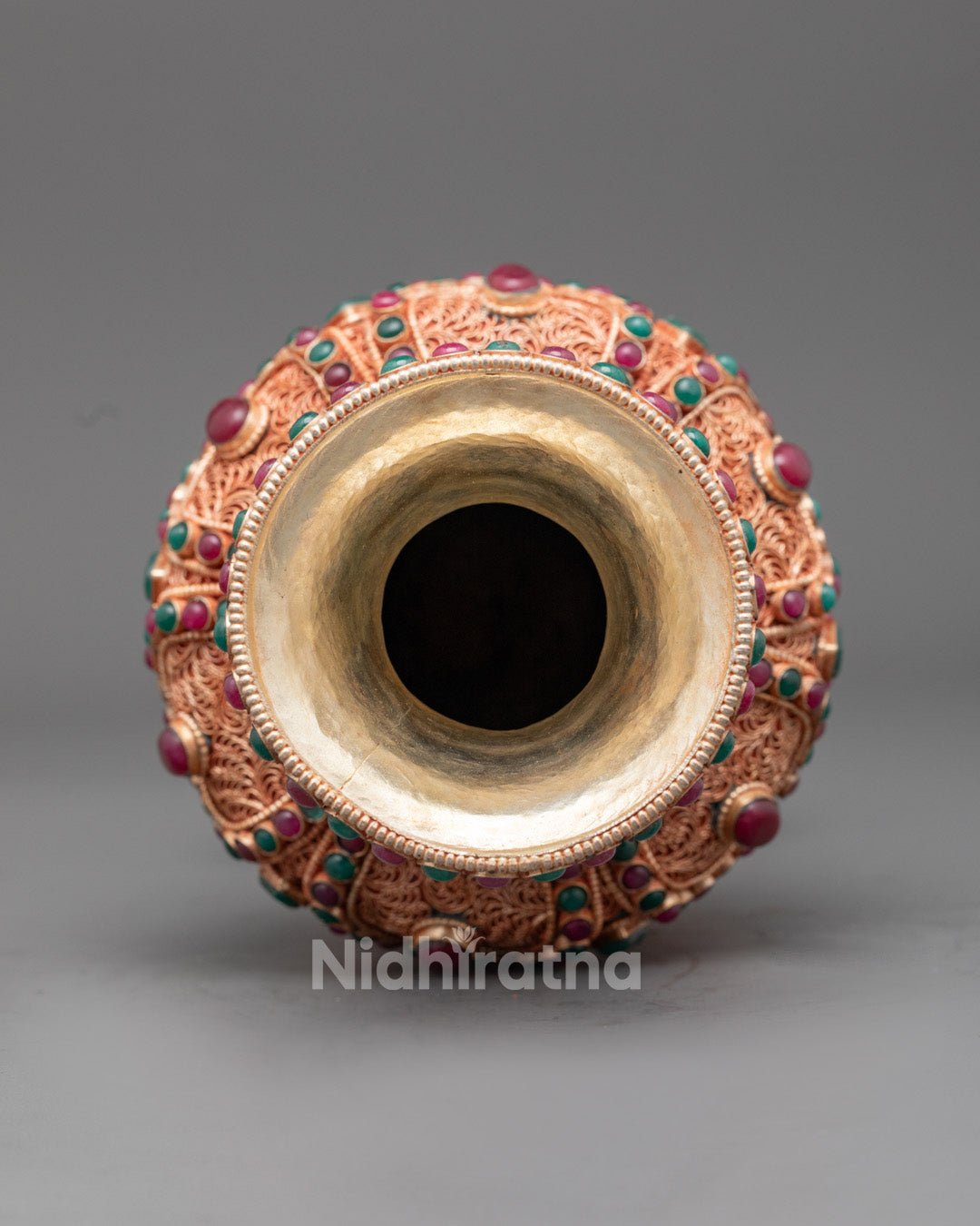 Tibetan Flower Vase Set for Offerings and Decor