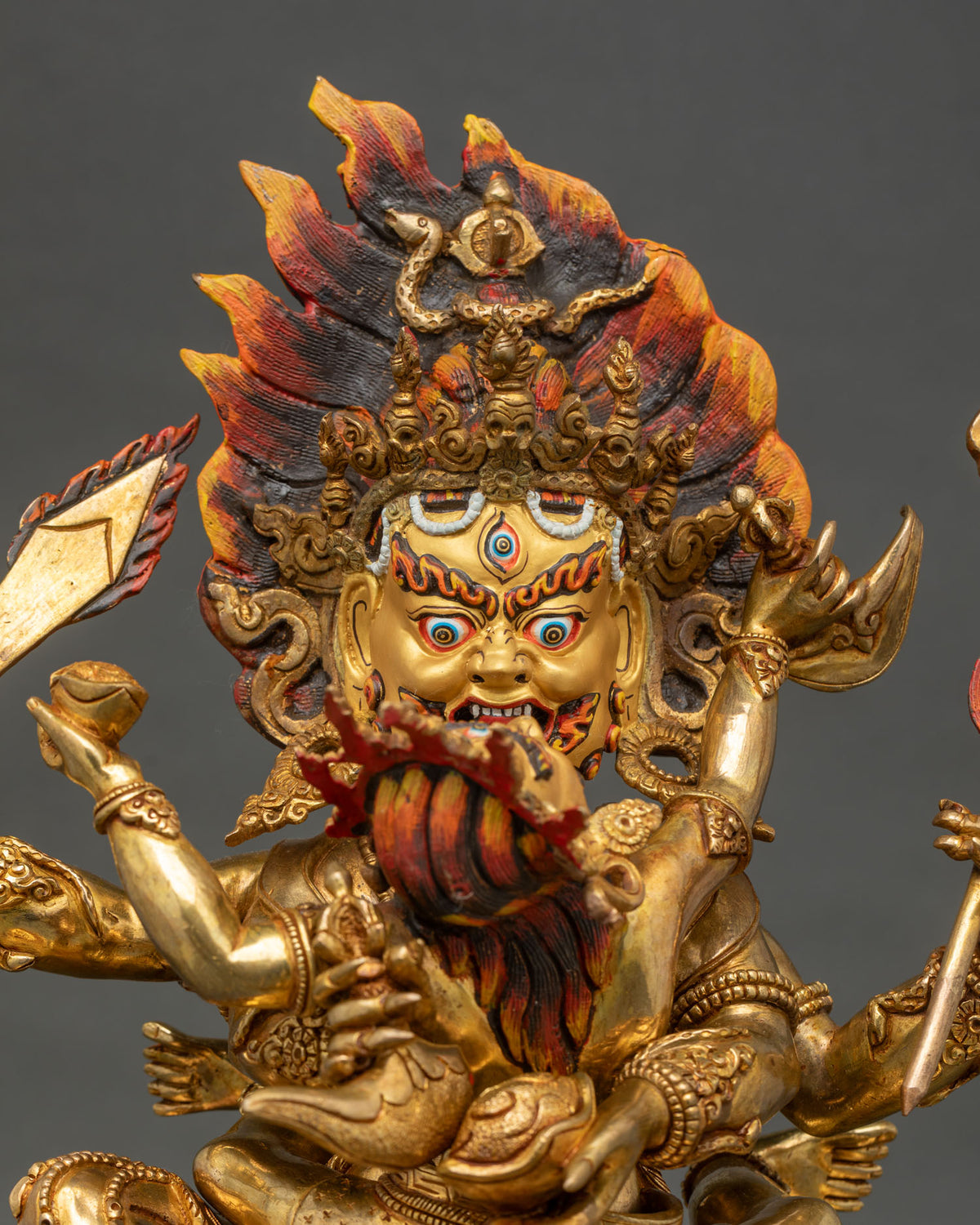 Four Arm Mahakala Statue