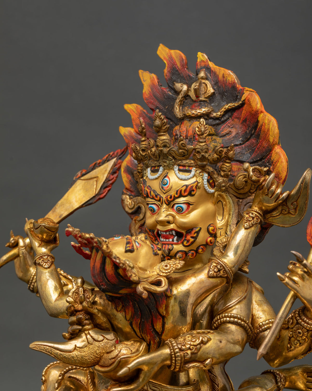 Four Arm Mahakala Statue