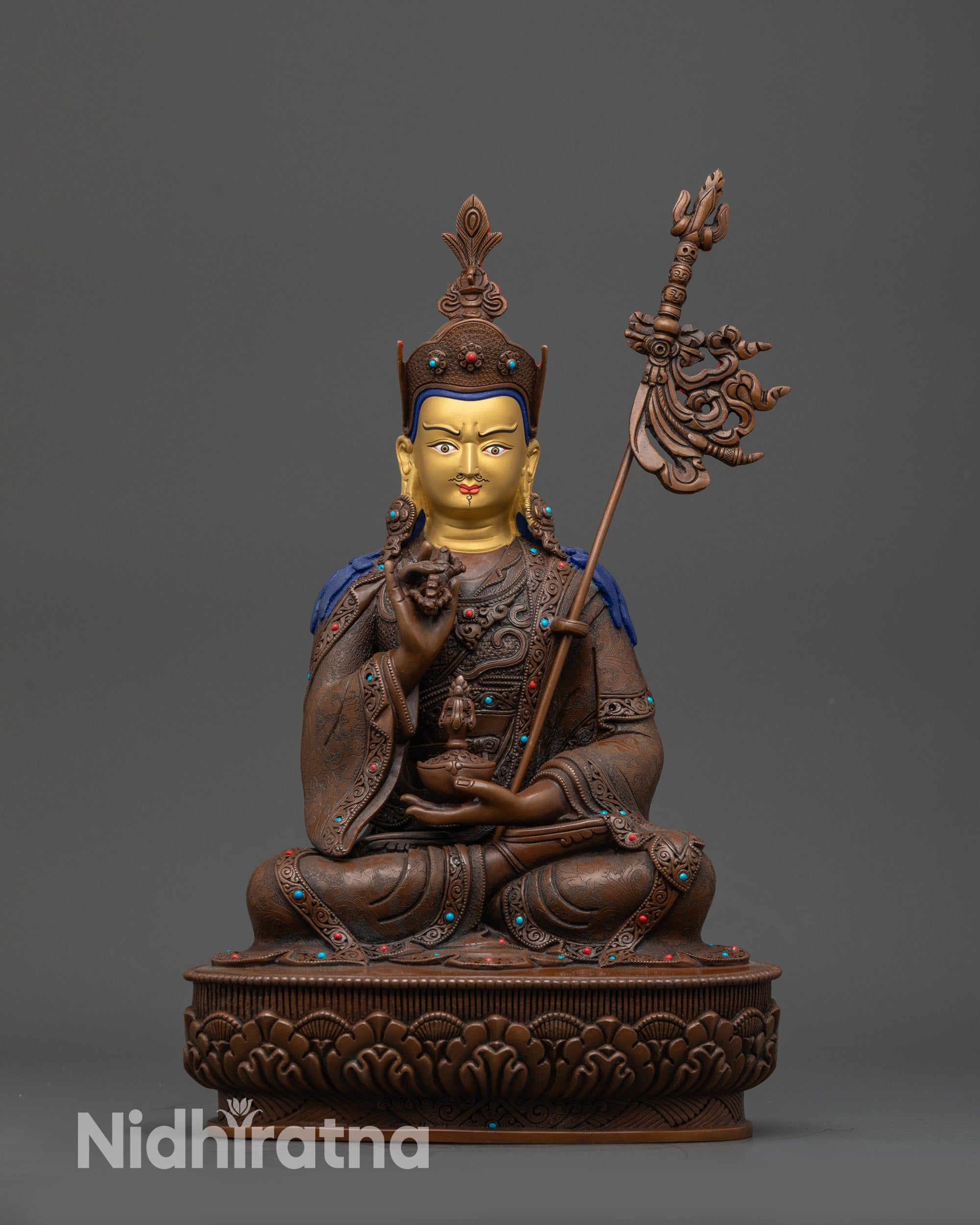 handcrafted Tibetan Buddhist altar statue
