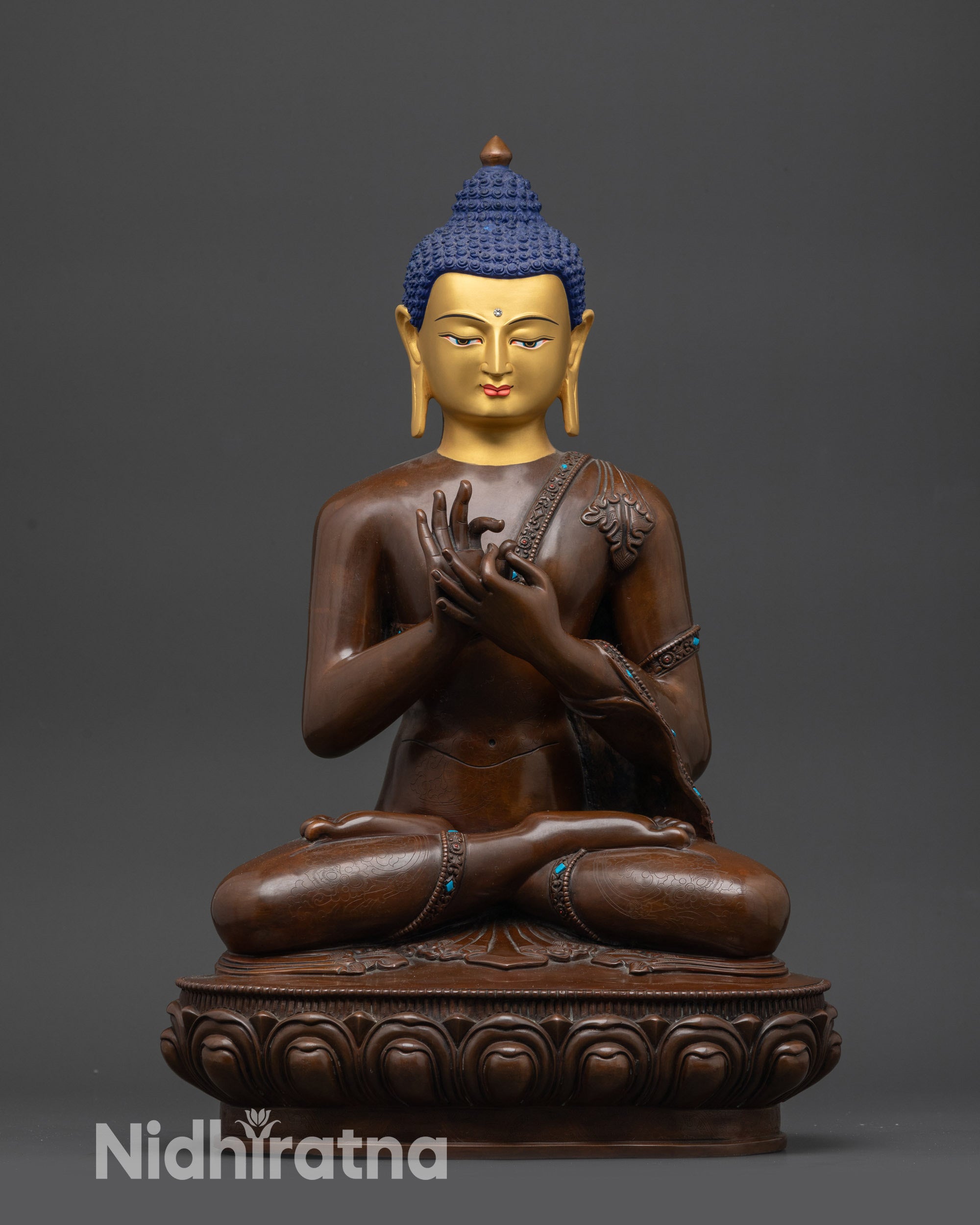 Handmade Tibetan Buddhist altar statue