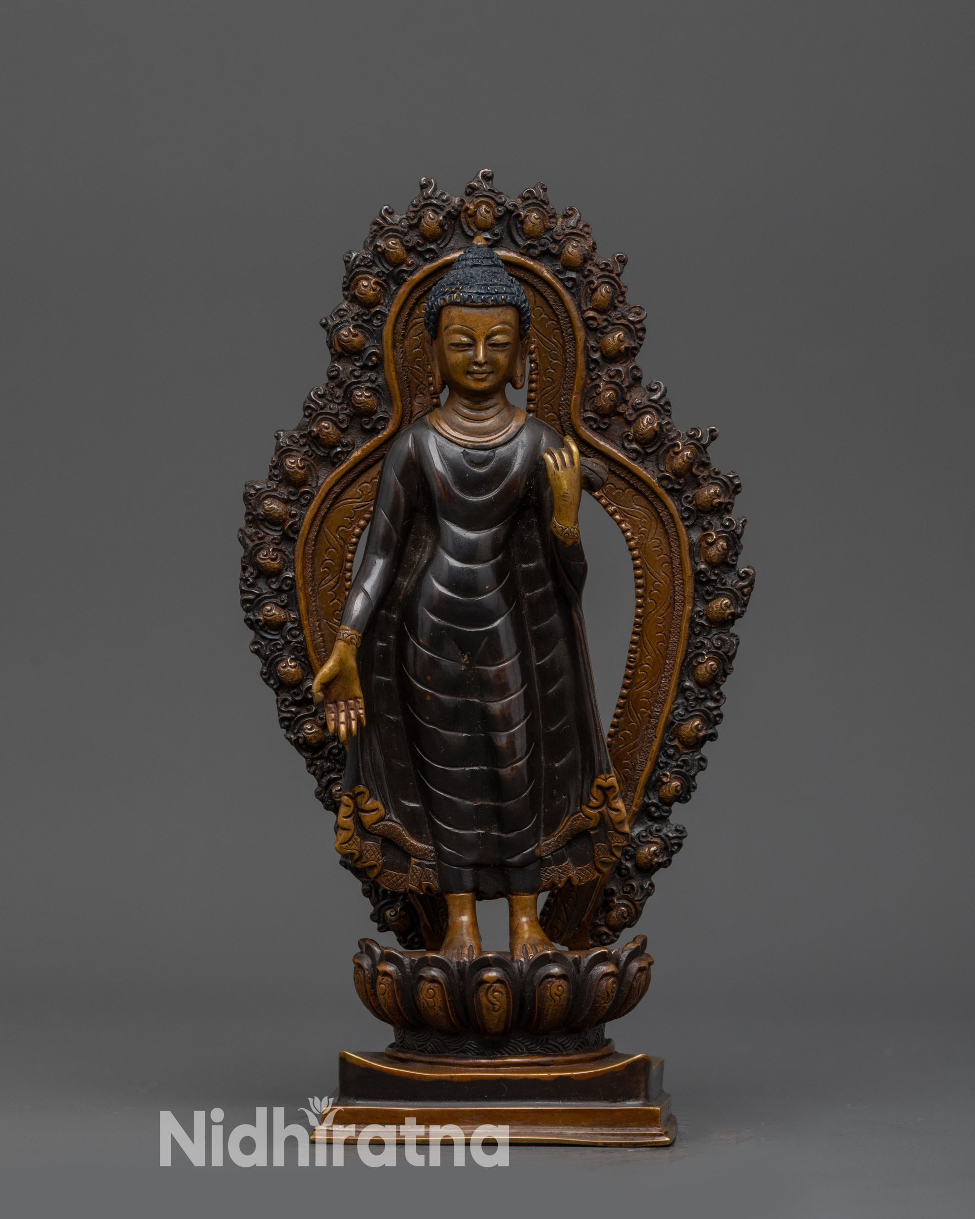 handmade copper altar figure