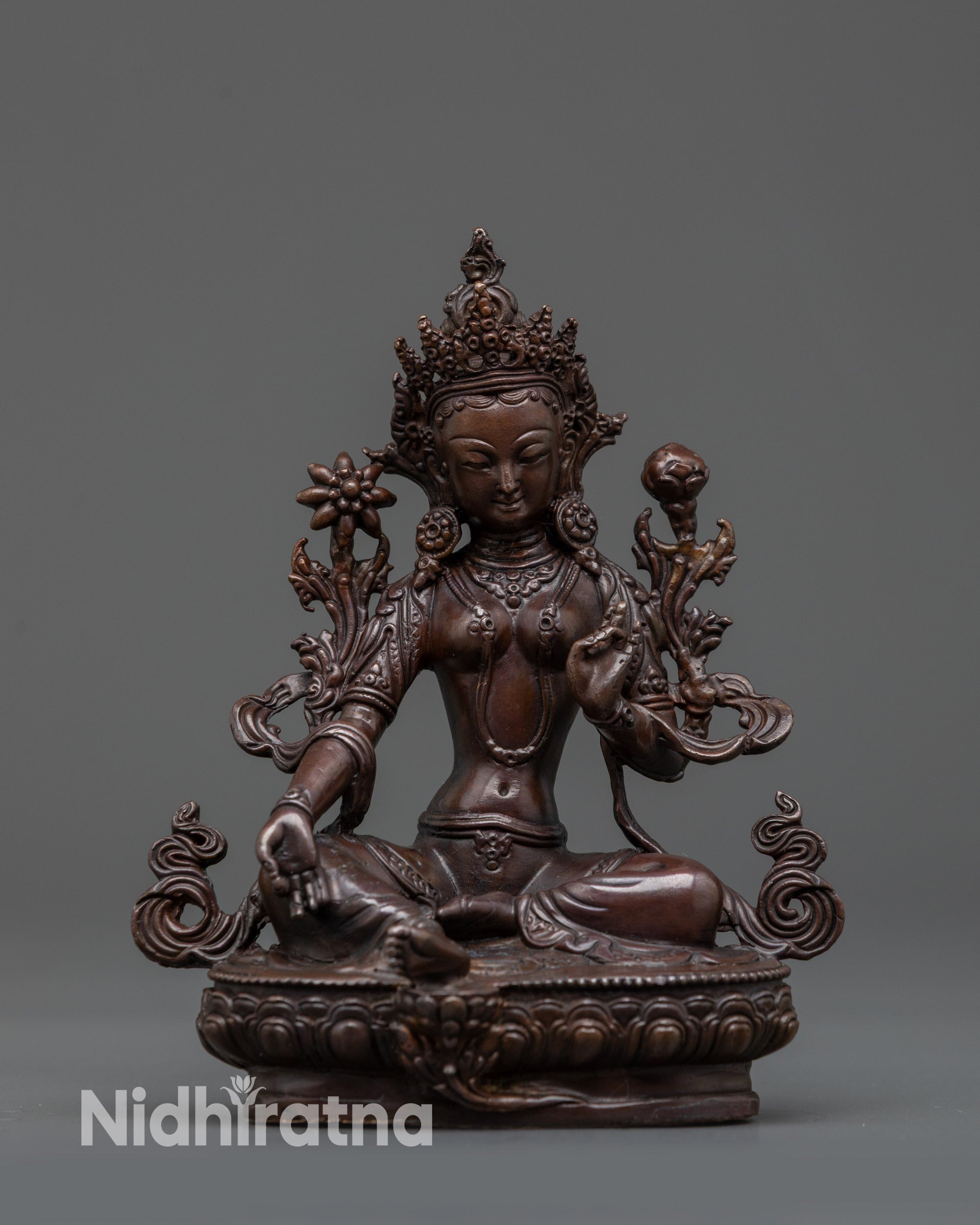 handmade Buddhist goddess statue for altar