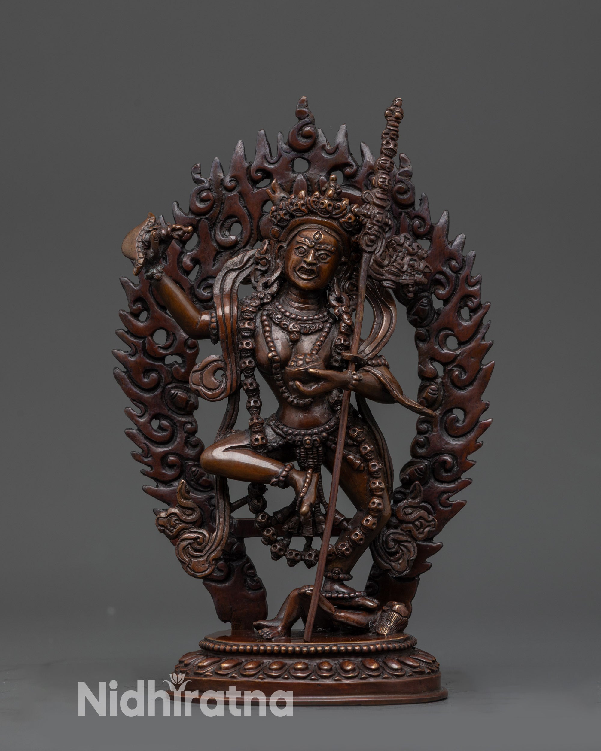 8” copper dakini for meditation