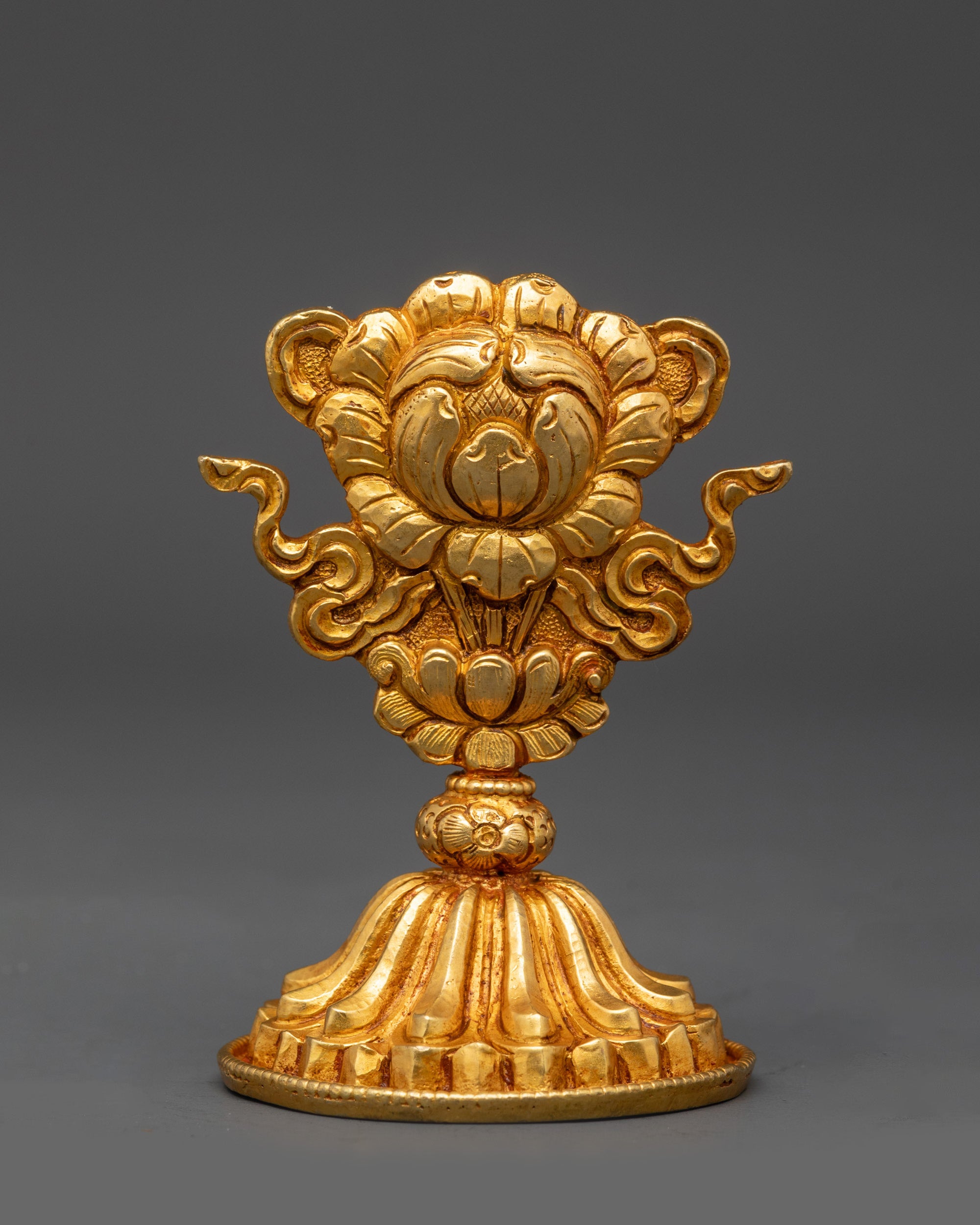 Front view of Lotus symbol representing purity and enlightenment in Buddhism