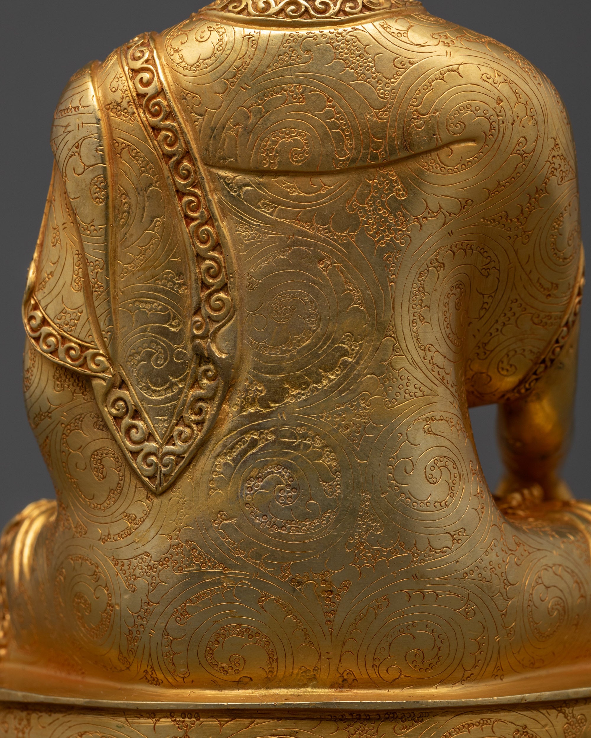 Full-body image of Tibetan Mitrugpa Statue, handcrafted with sacred precision