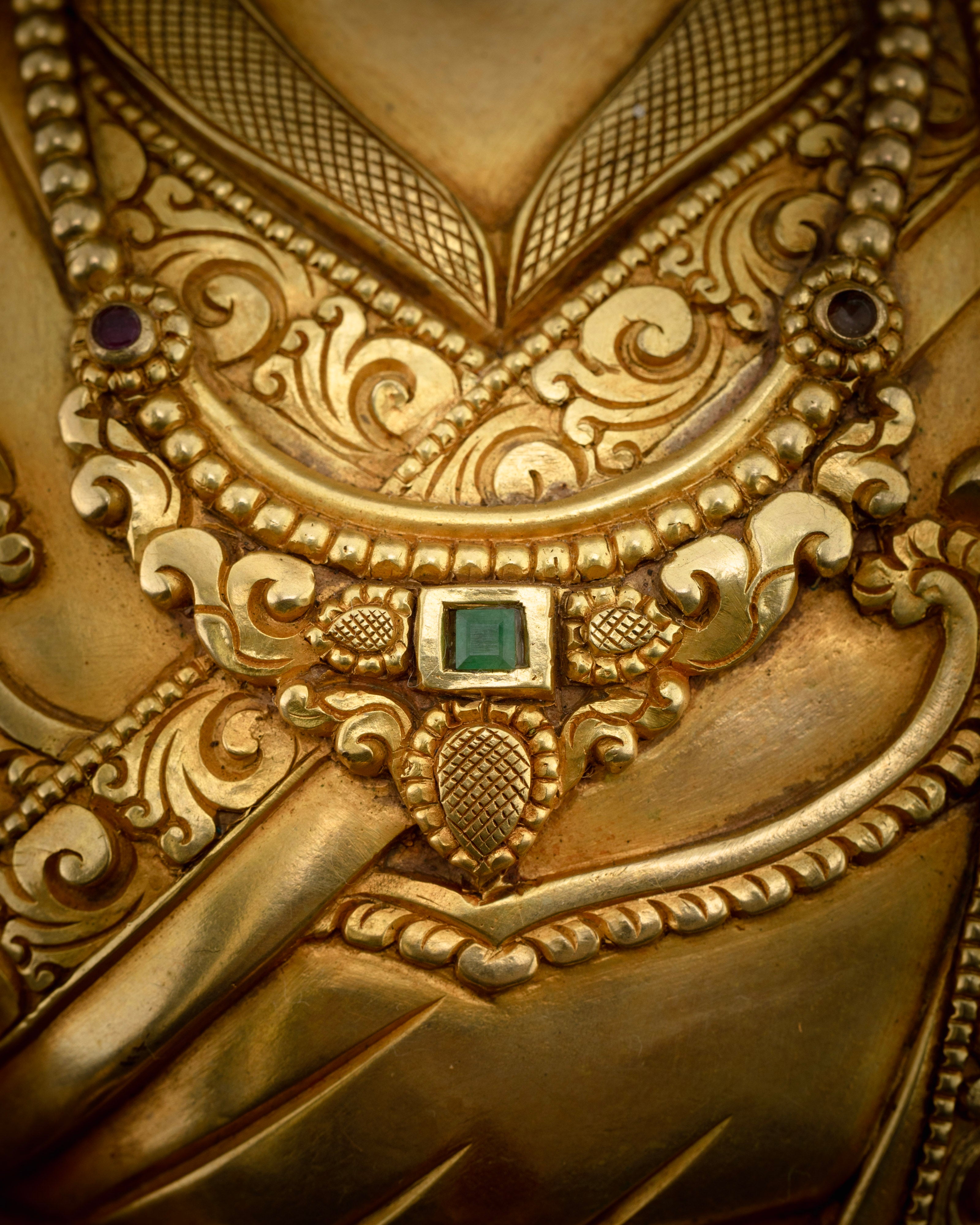 Authentic Guru Rinpoche Statue: Handmade Treasure of Vajrayana