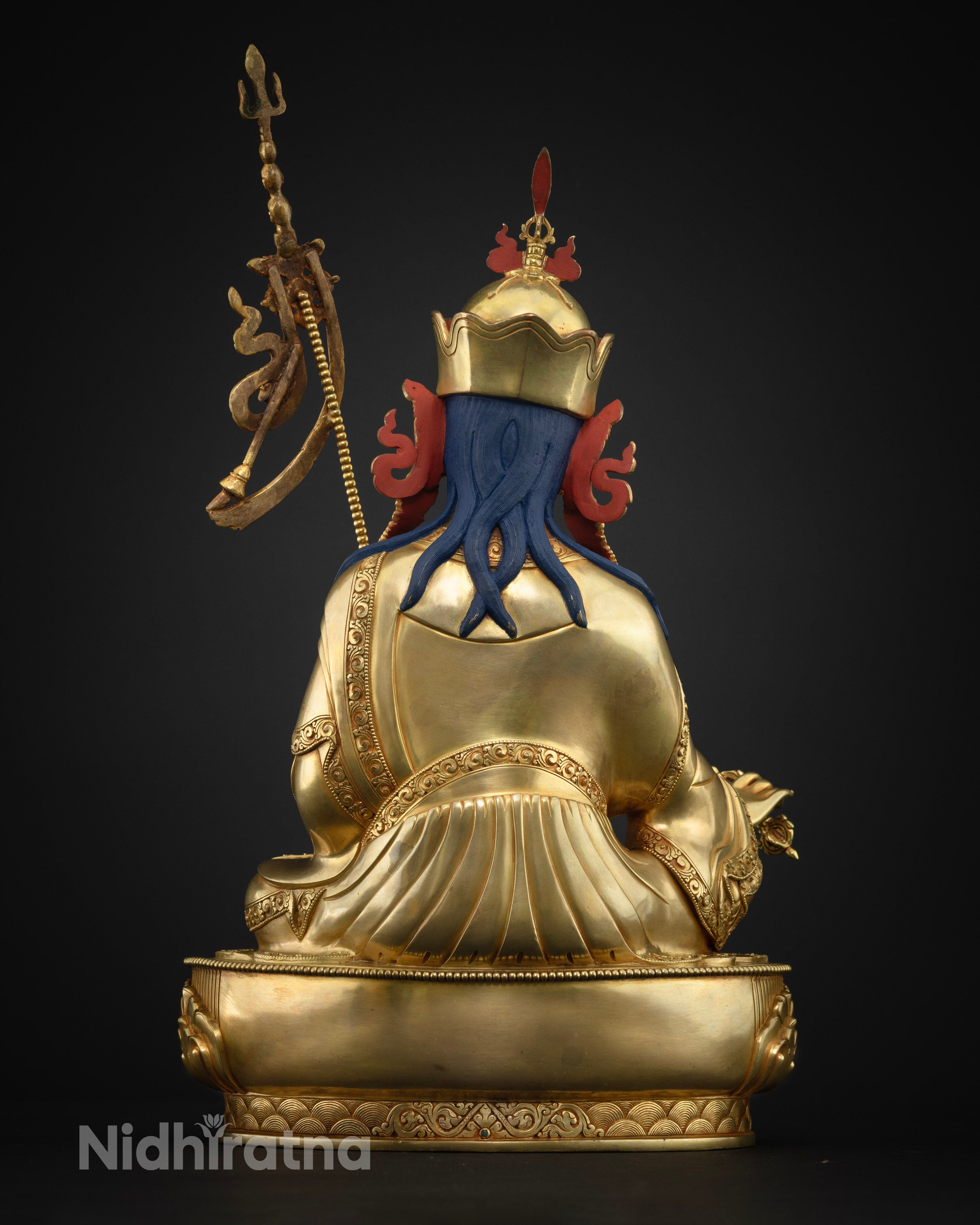 Authentic Guru Rinpoche Statue: Handmade Treasure of Vajrayana