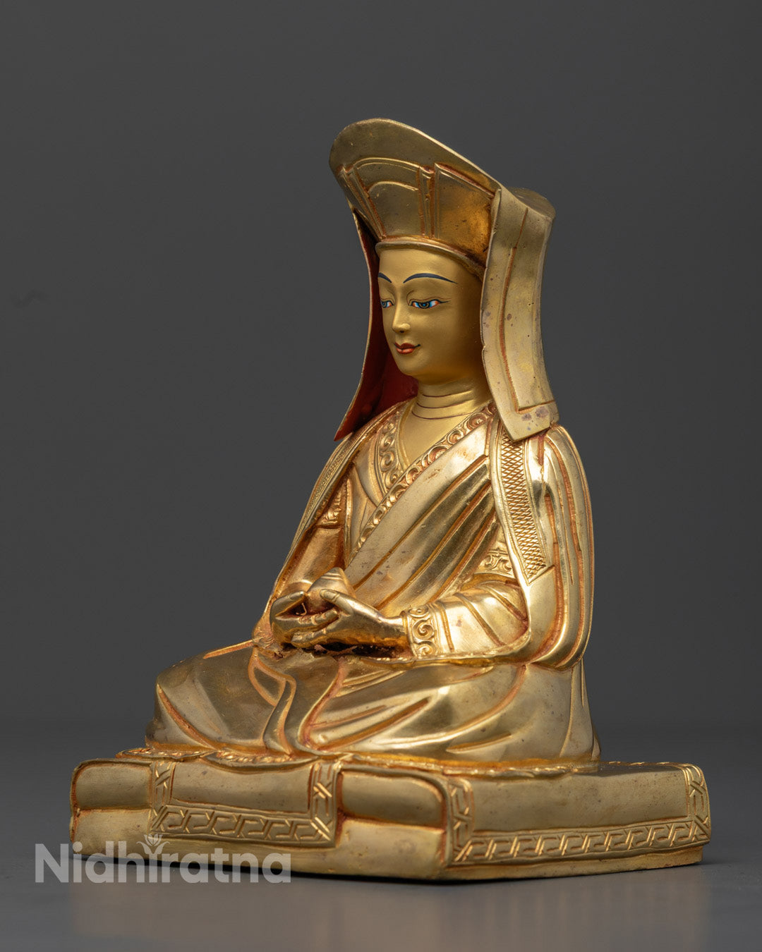 Gampopa Statue | Handcrafted Copper Sculpture