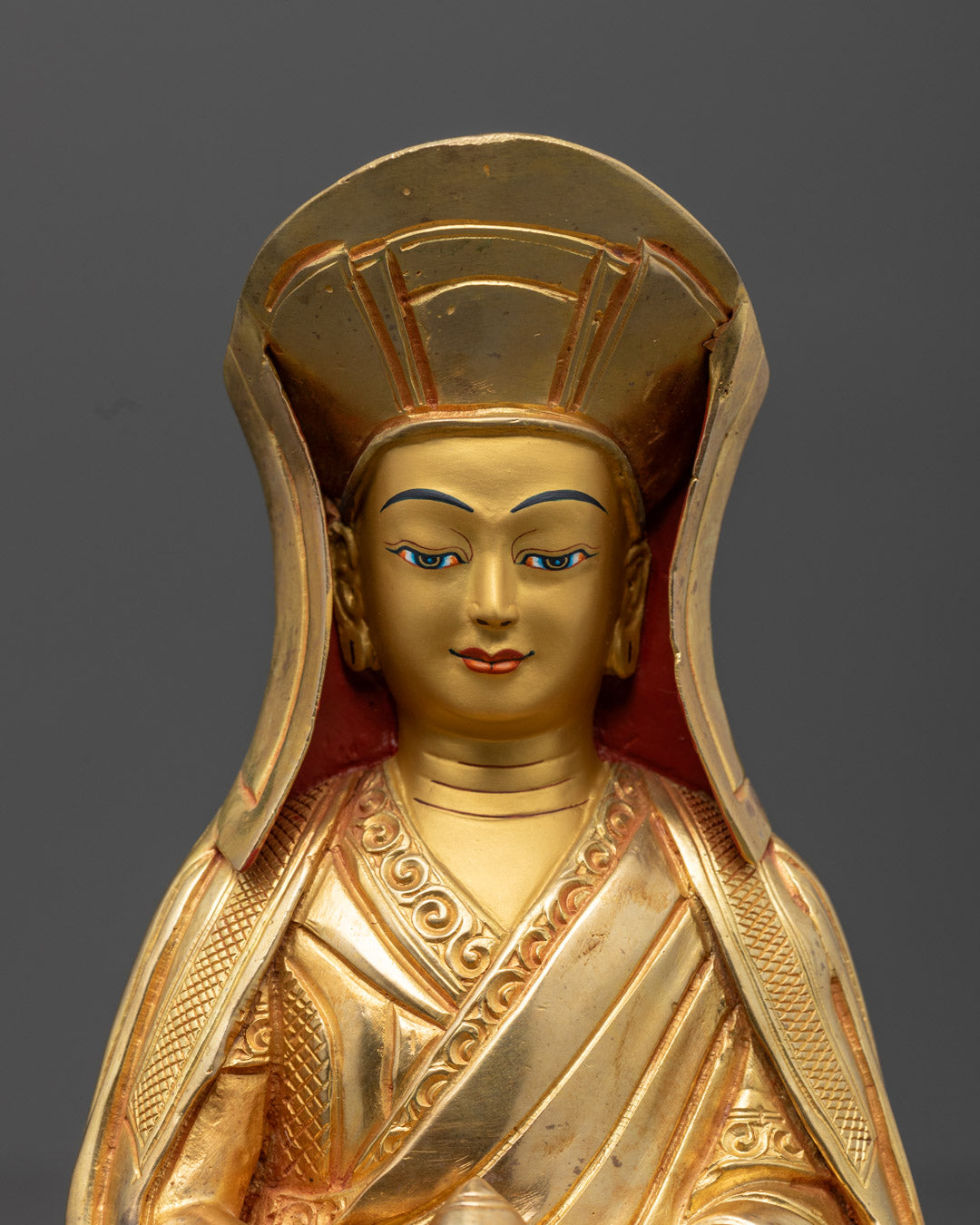 Gampopa Statue | Handcrafted Copper Sculpture