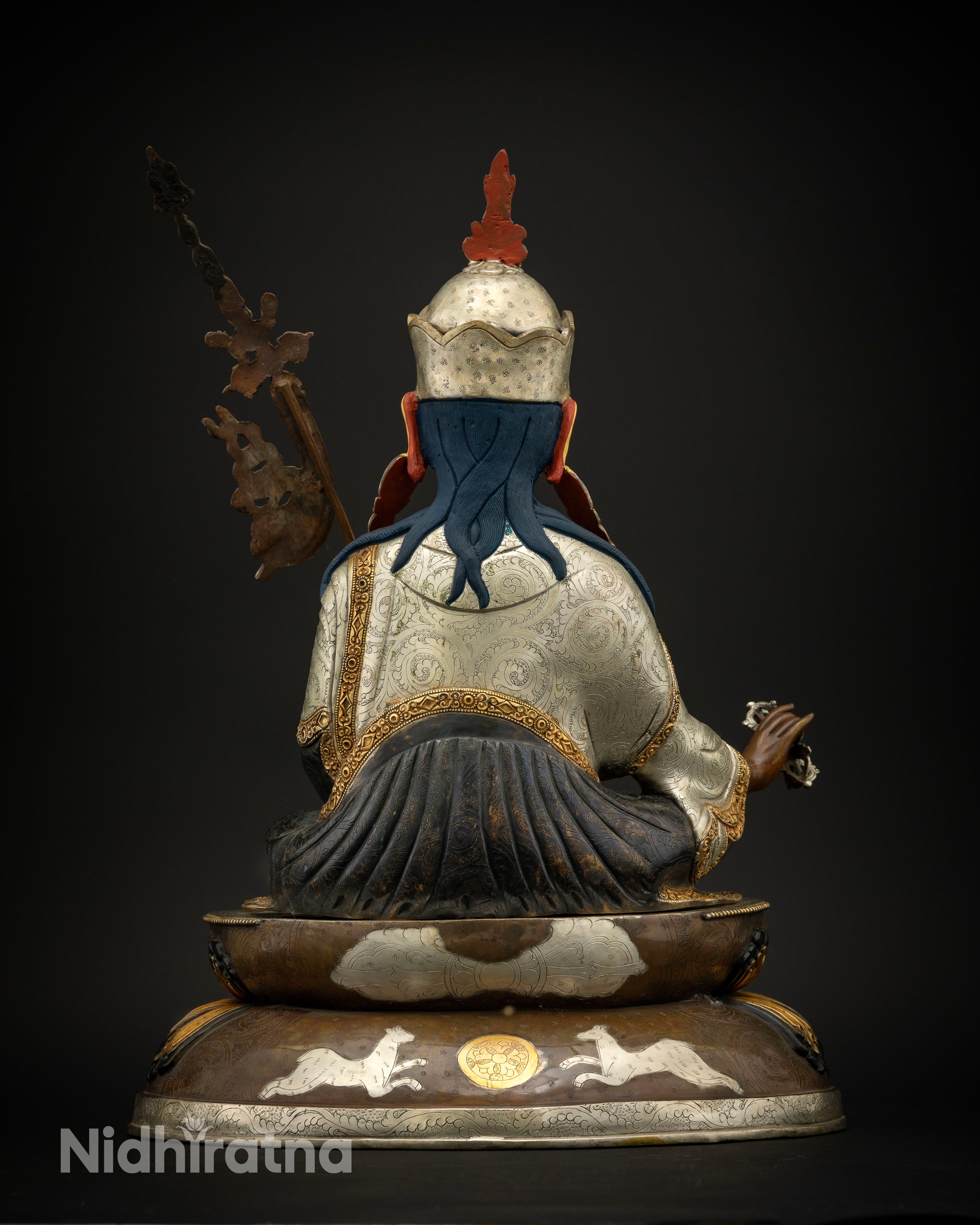 The Enlightened Master: Guru Padmasambhava Sculpted in Precious Metals