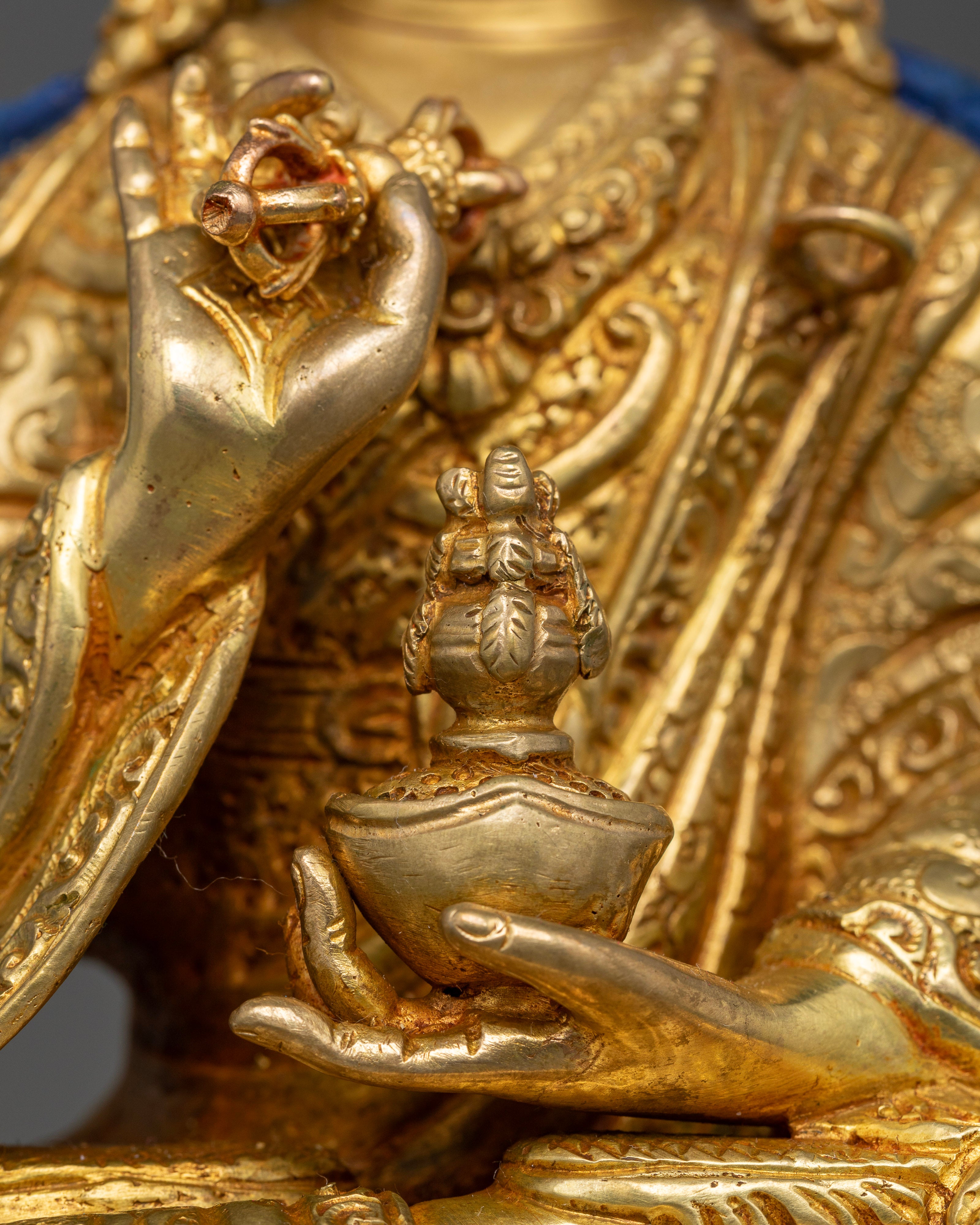 Guru Rinpoche: The Lotus Master in 24K Gold