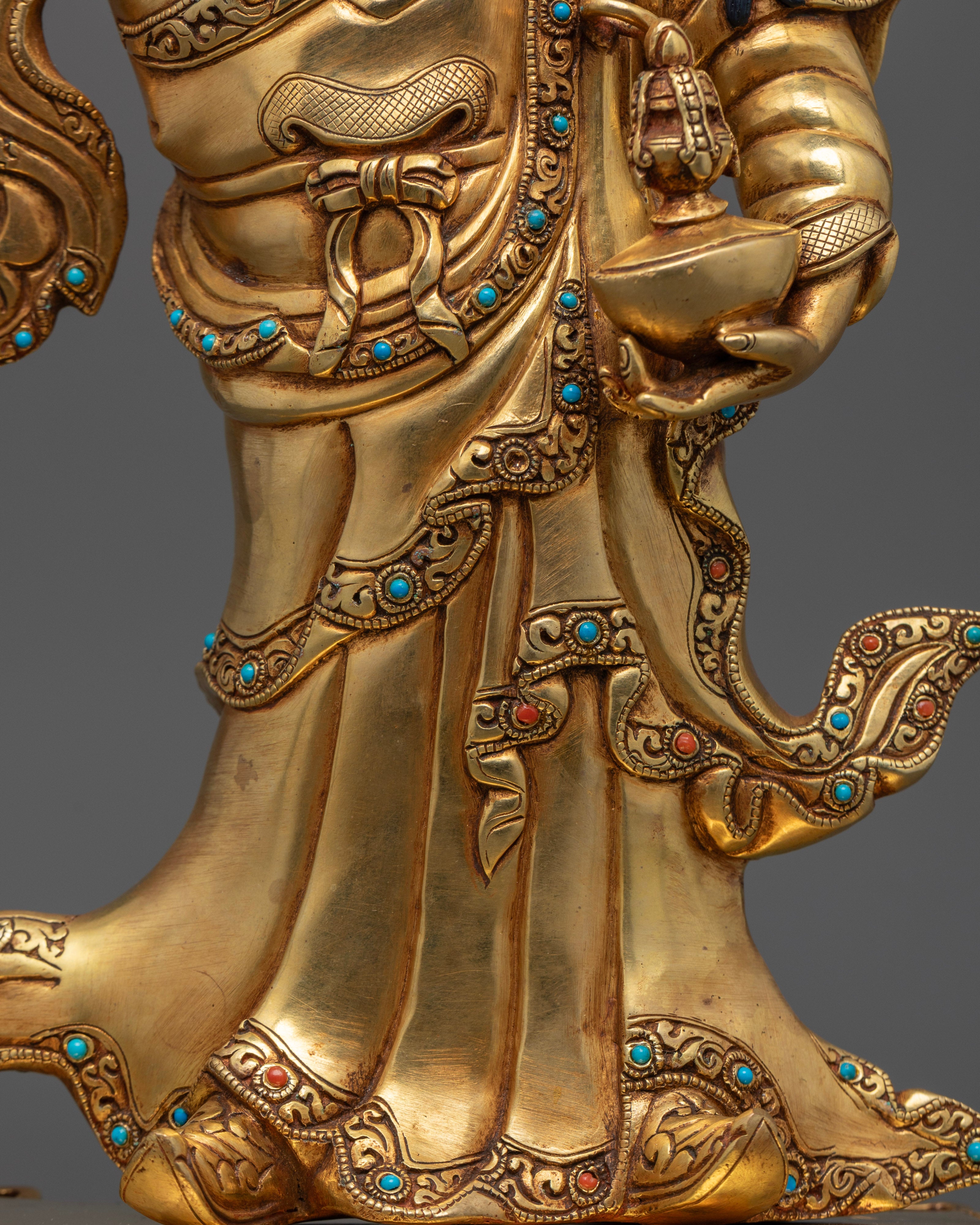 Standing Guru Rinpoche Statue | Elegant Buddhist Icons of Wisdom