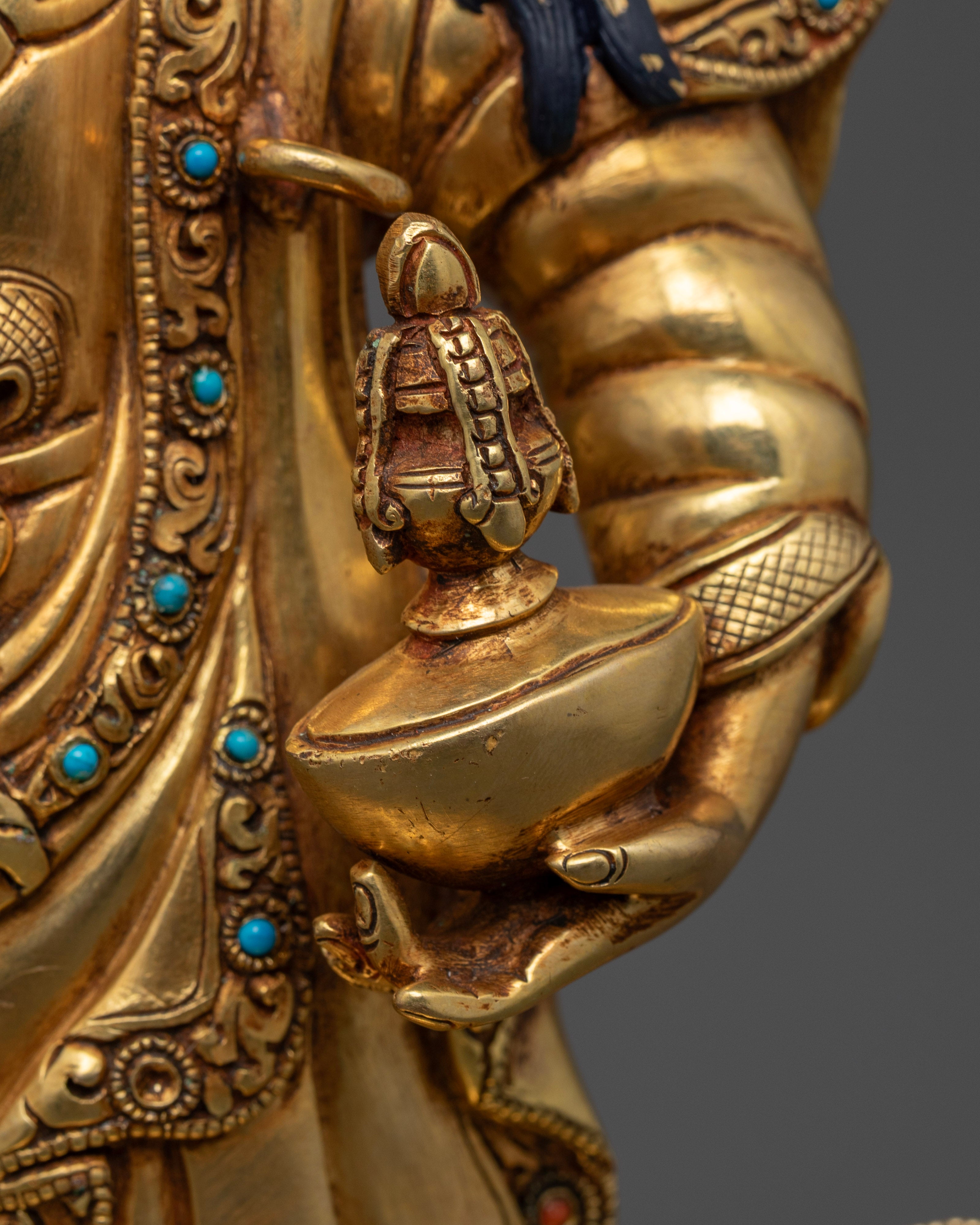 Standing Guru Rinpoche Statue | Elegant Buddhist Icons of Wisdom