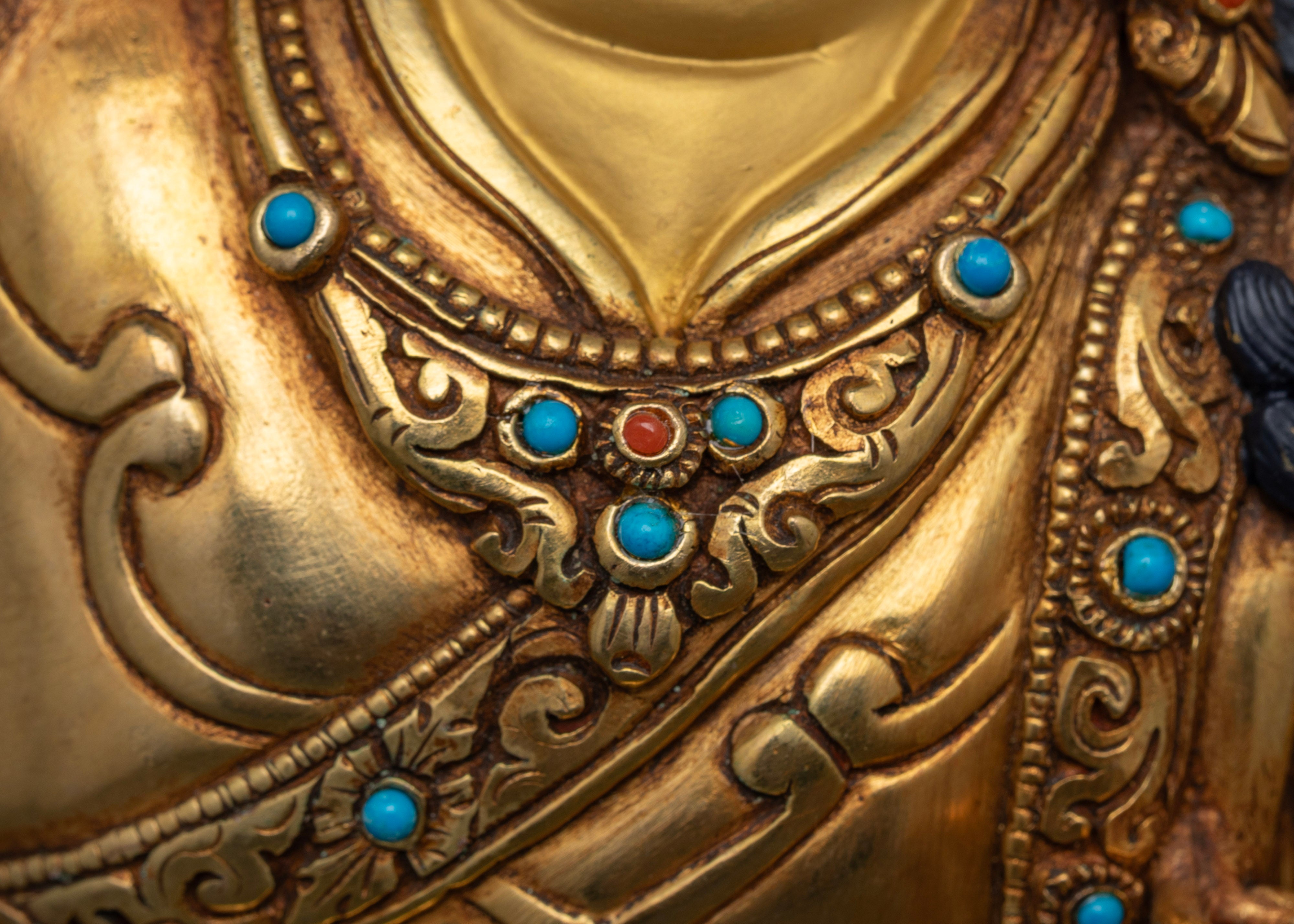 Standing Guru Rinpoche Statue | Elegant Buddhist Icons of Wisdom