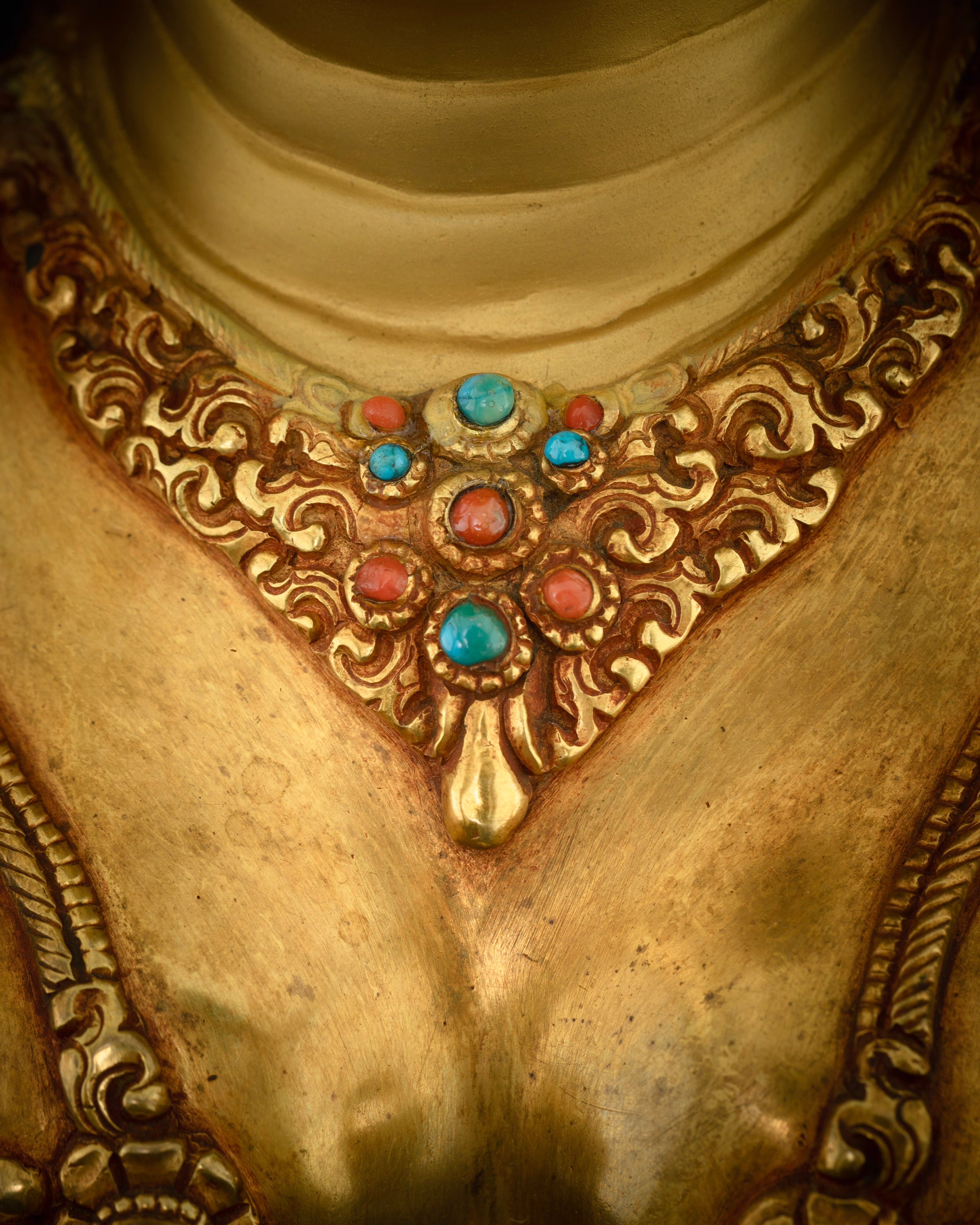 Divinely Inspired White Tara Statue: Hand-Carved Masterpiece