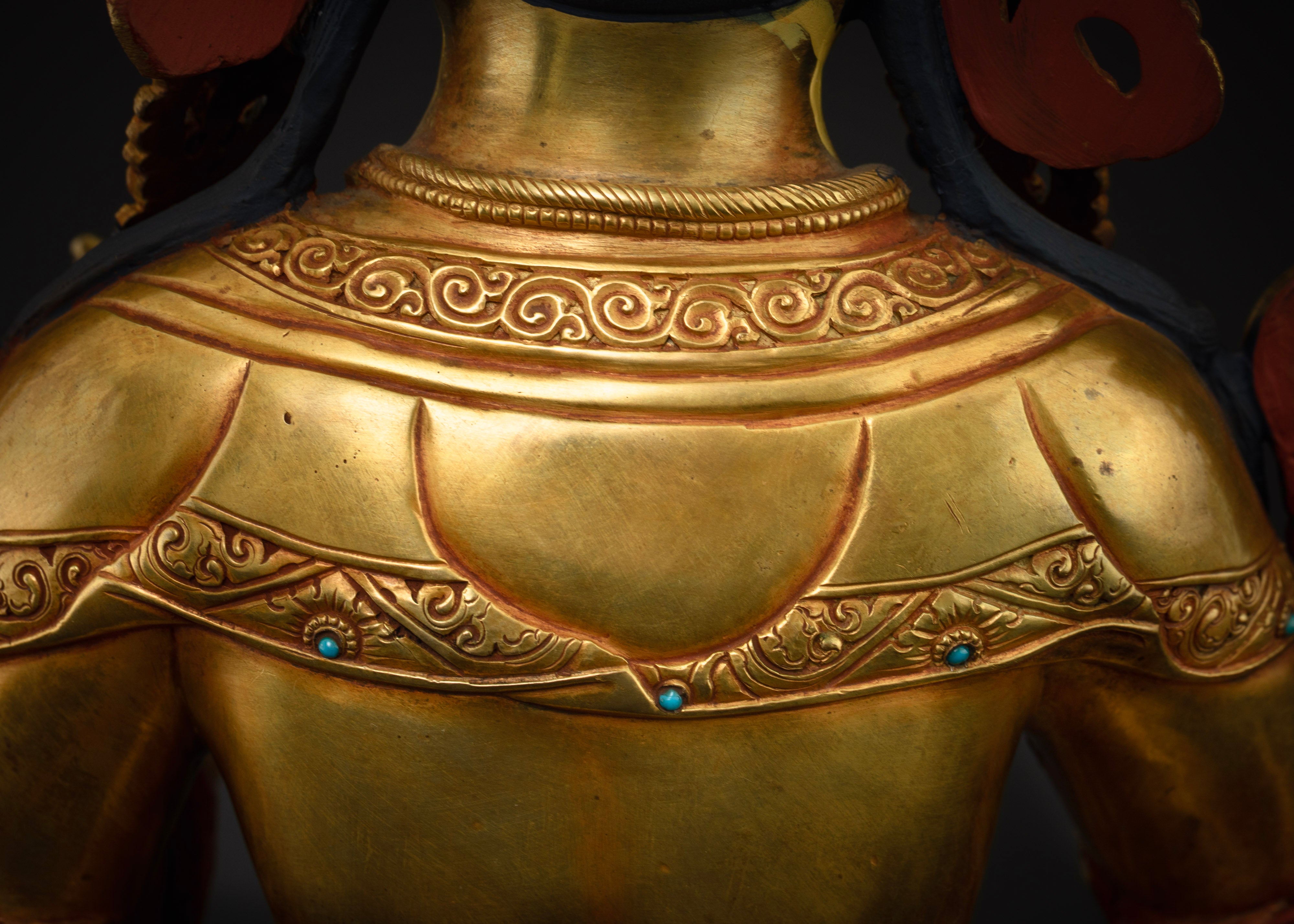 Divinely Inspired White Tara Statue: Hand-Carved Masterpiece