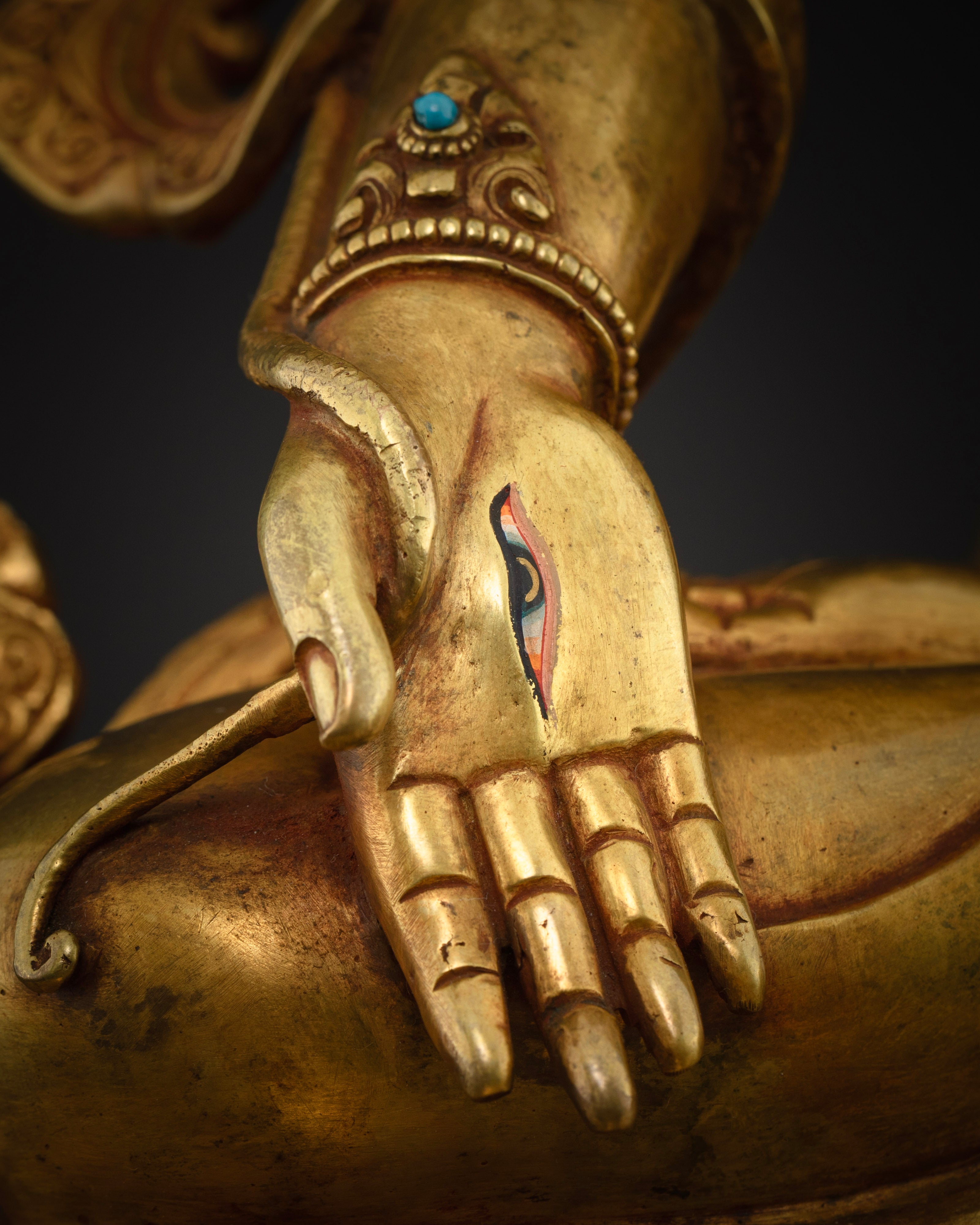 Divinely Inspired White Tara Statue: Hand-Carved Masterpiece