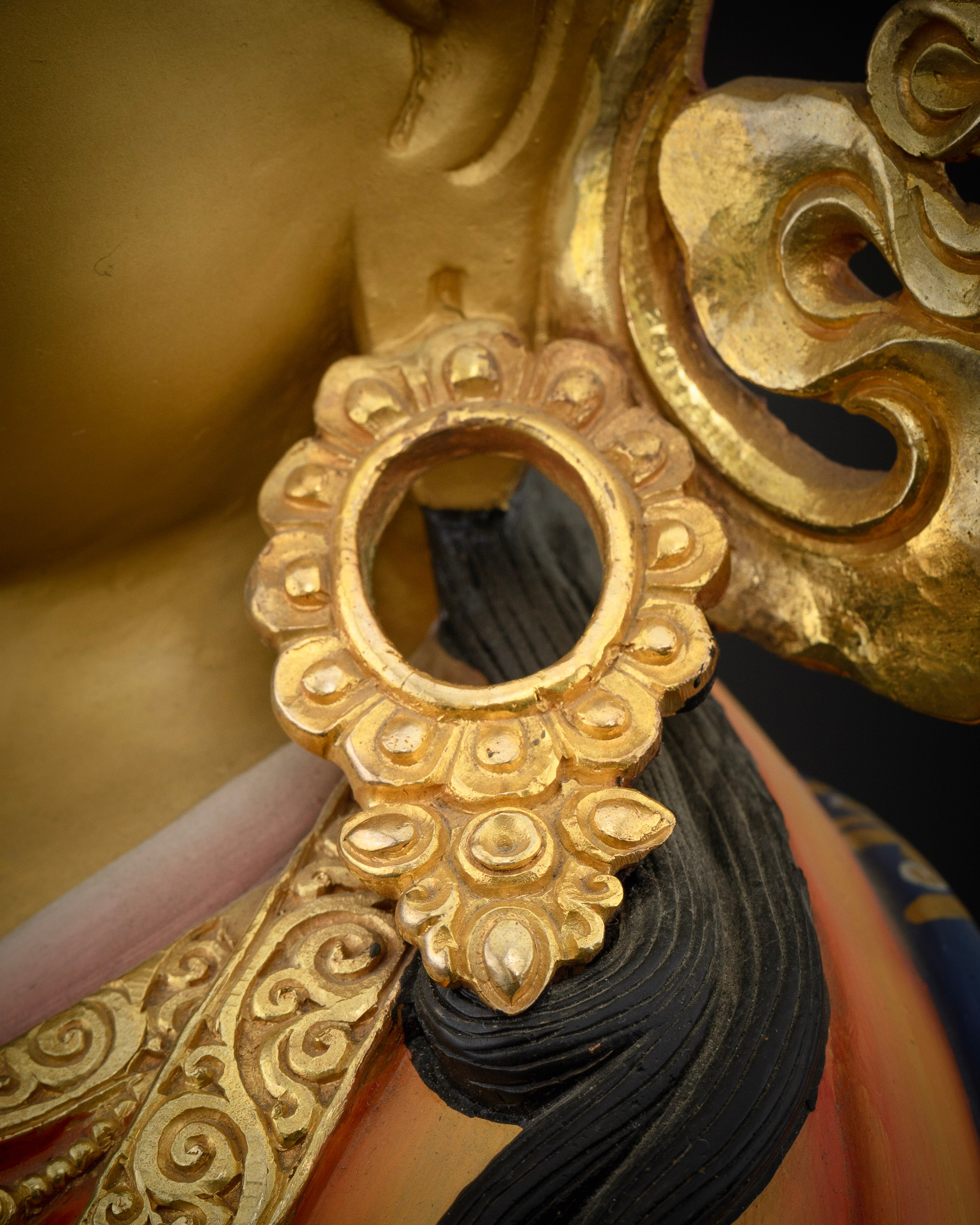 The Vibrant Masterpiece Guru Rinpoche Statue