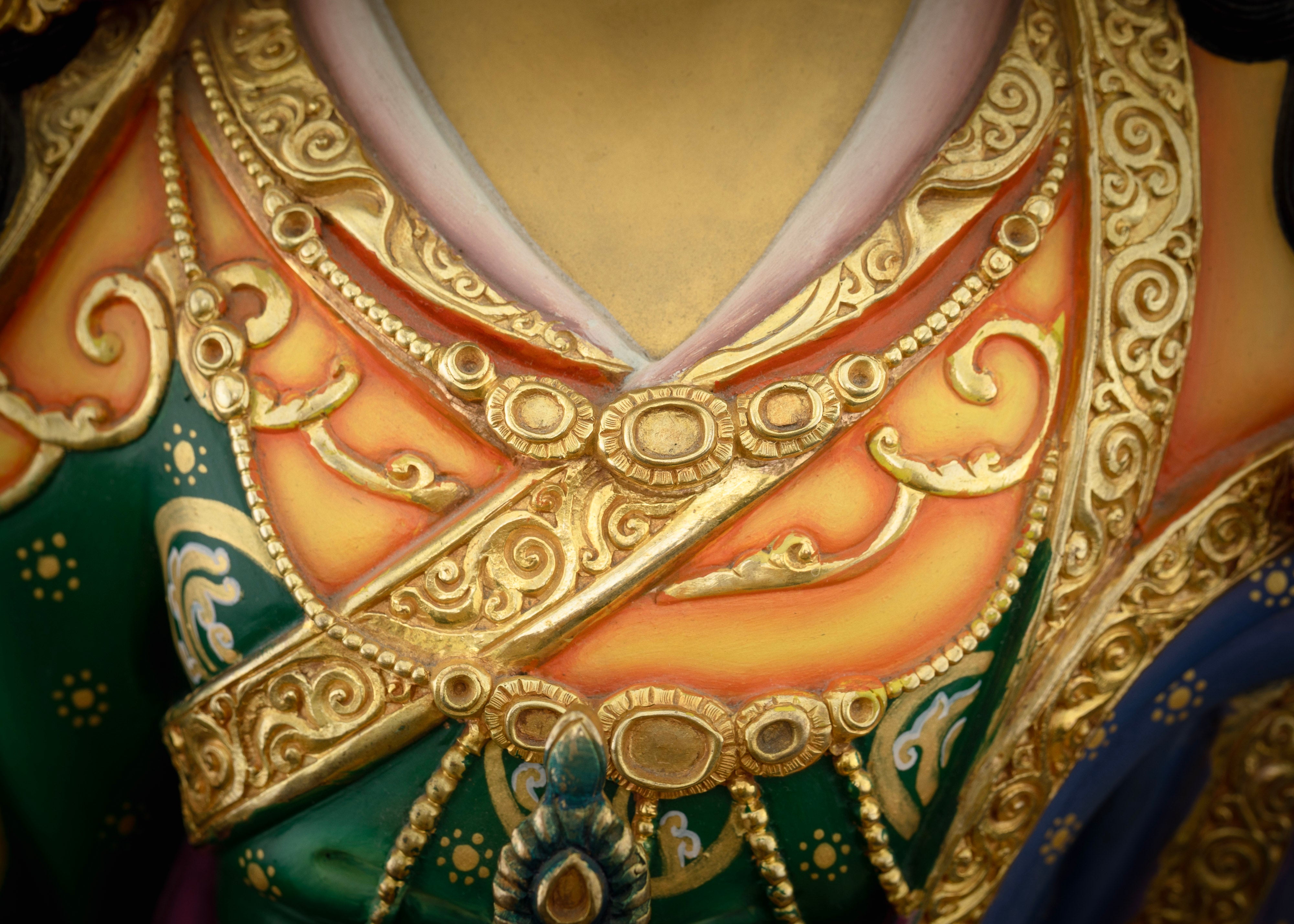 The Vibrant Masterpiece Guru Rinpoche Statue