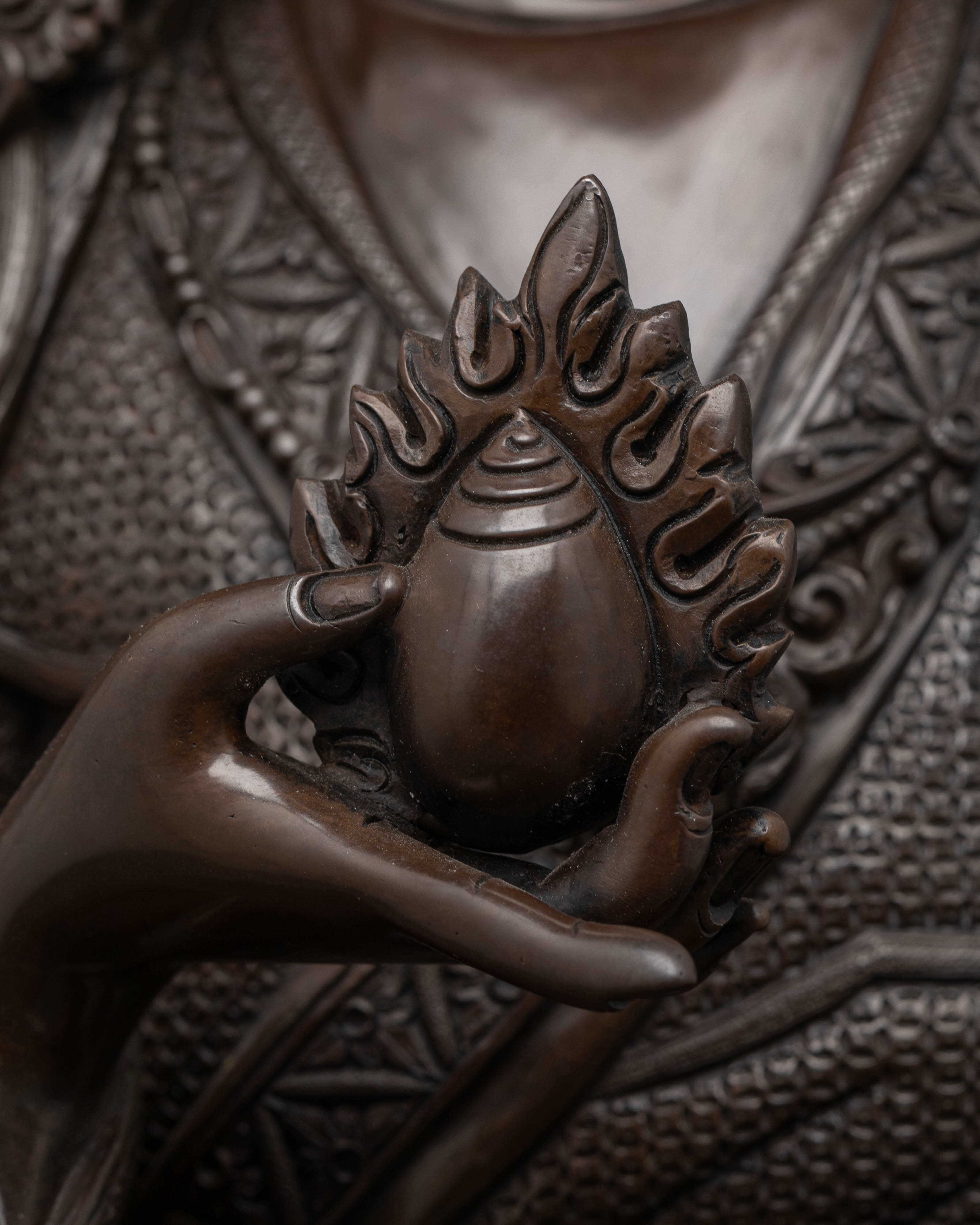 Oxidized Guru Norla Statue: Attract Wealth and Blessings to Your Life
