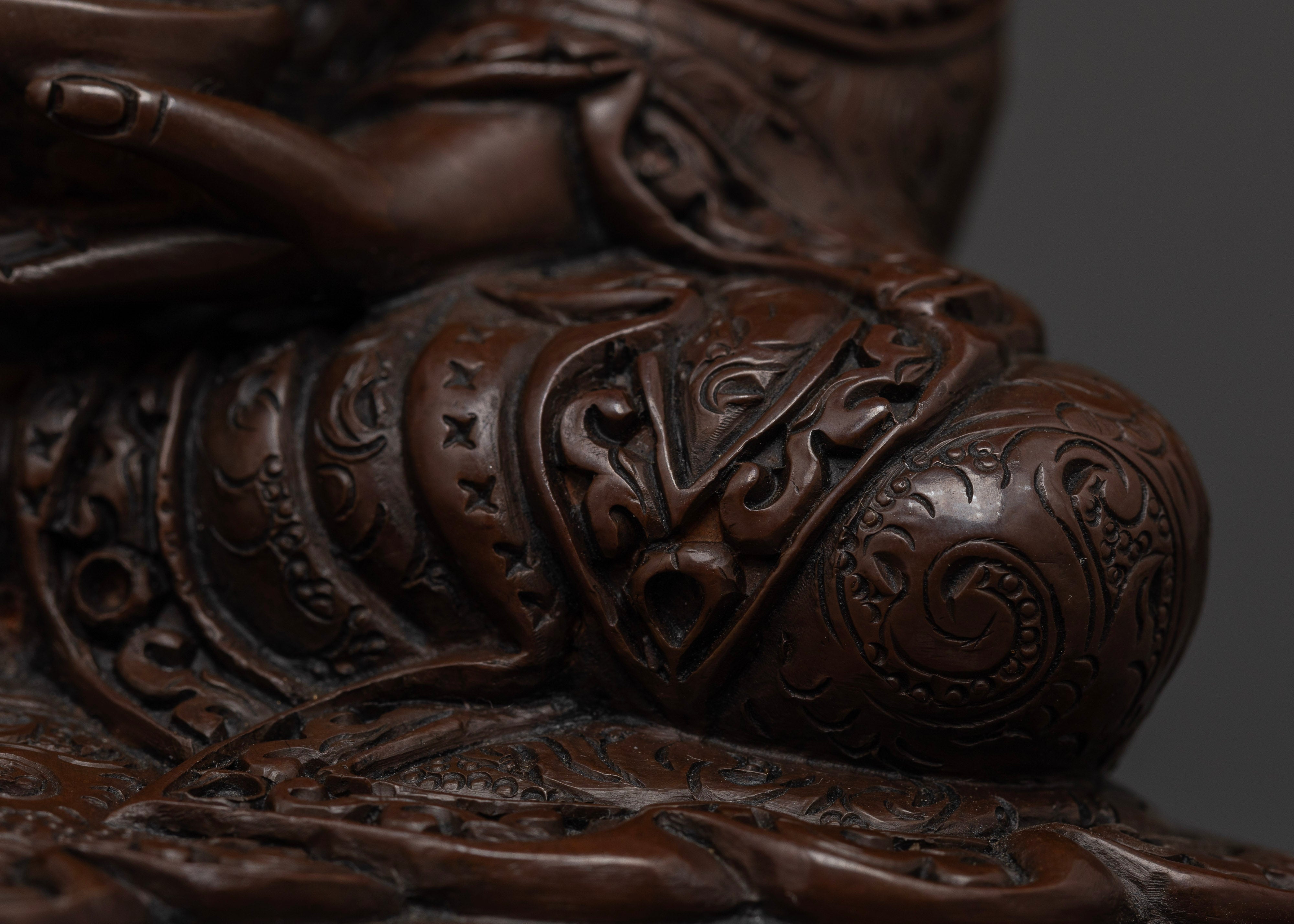 Enhance Your Spiritual Collection: Oxidized Guru Rinpoche Statue
