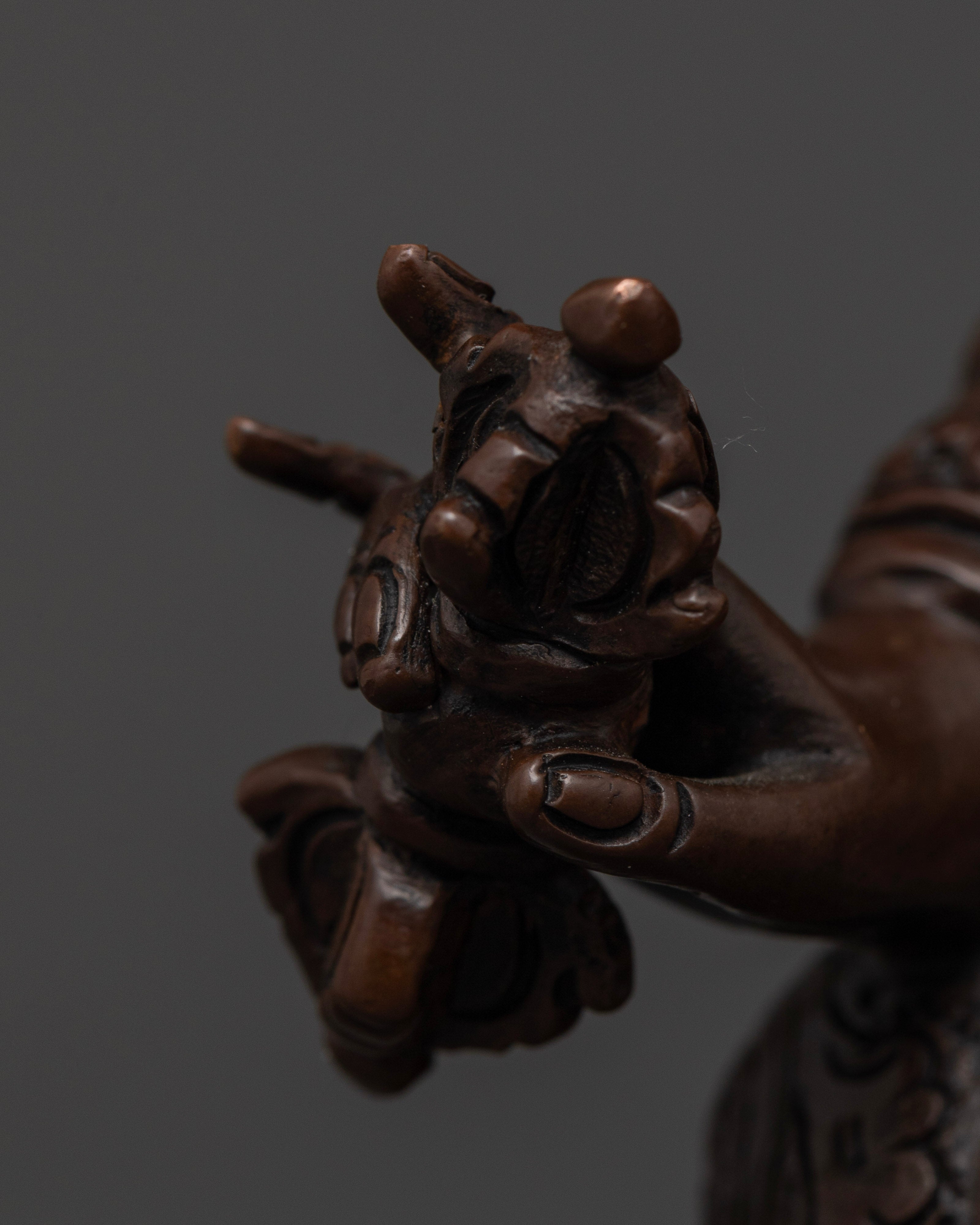 Enhance Your Spiritual Collection: Oxidized Guru Rinpoche Statue